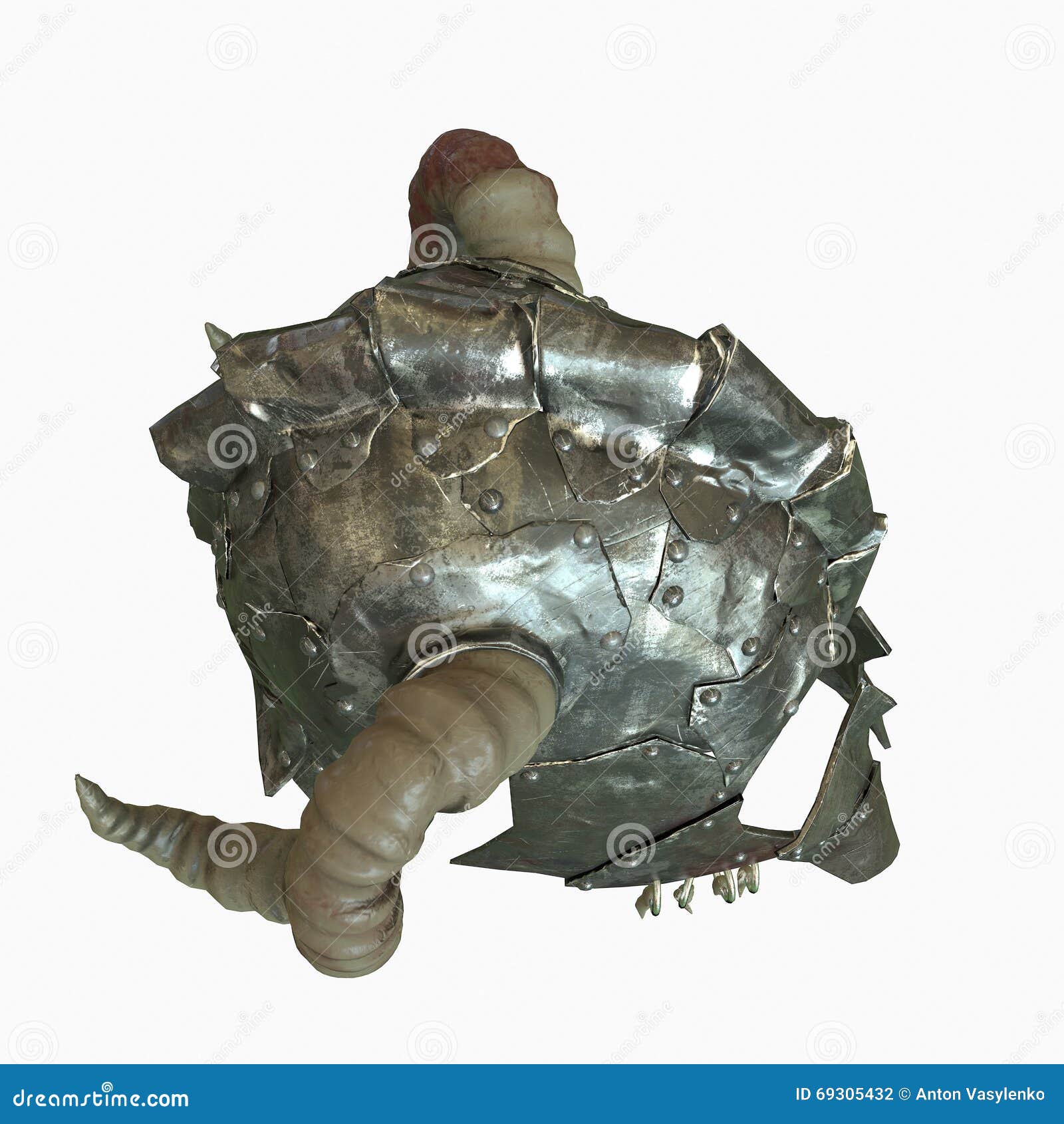 Ancient Old Helmet with Horns 3D Illustration Stock Illustration Illustration of barbarian