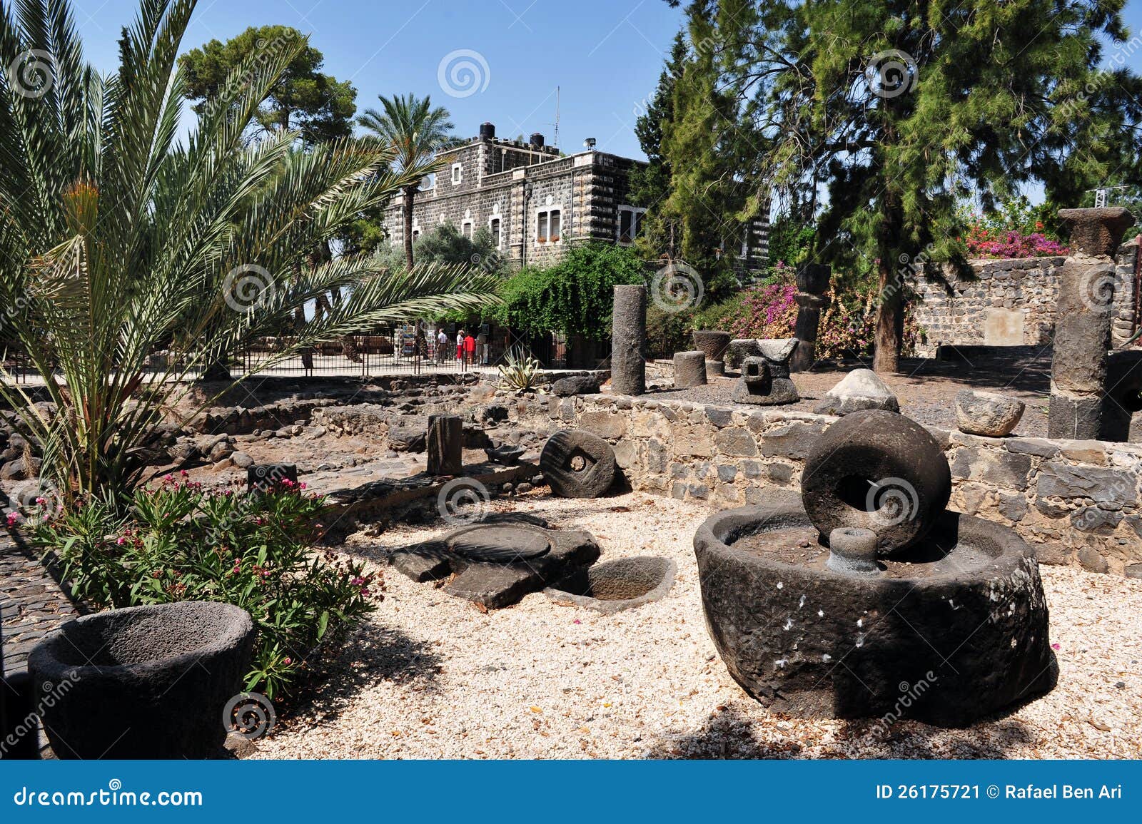 Ancient Olive Press at Capernaum Stock Image Image of city, east 26175721