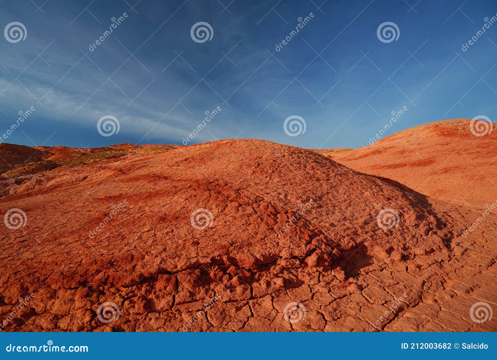 among the ancient open deposits of multi-colored clays kiin kerish in kazakhstan