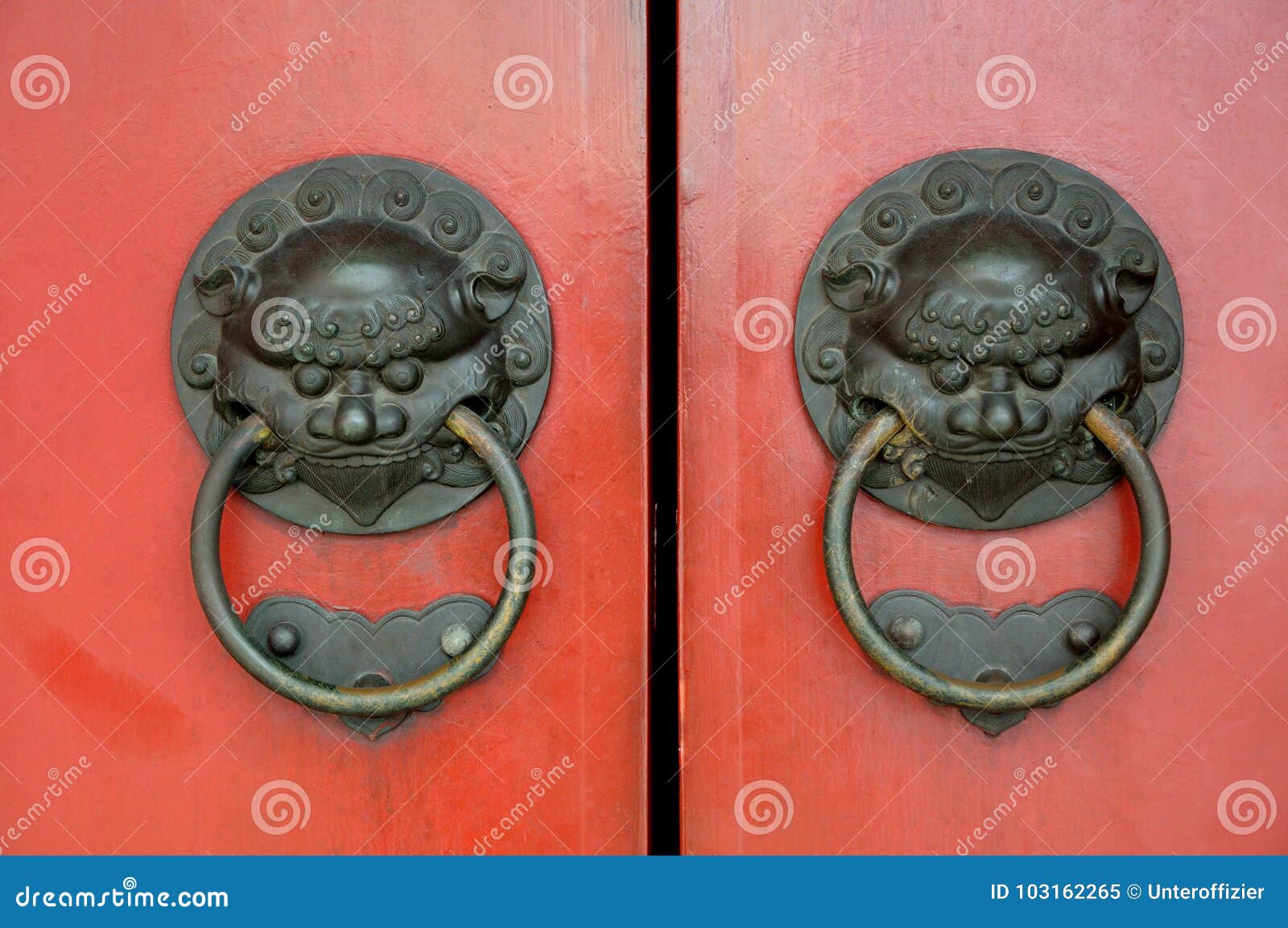 ancient oriental door knockers