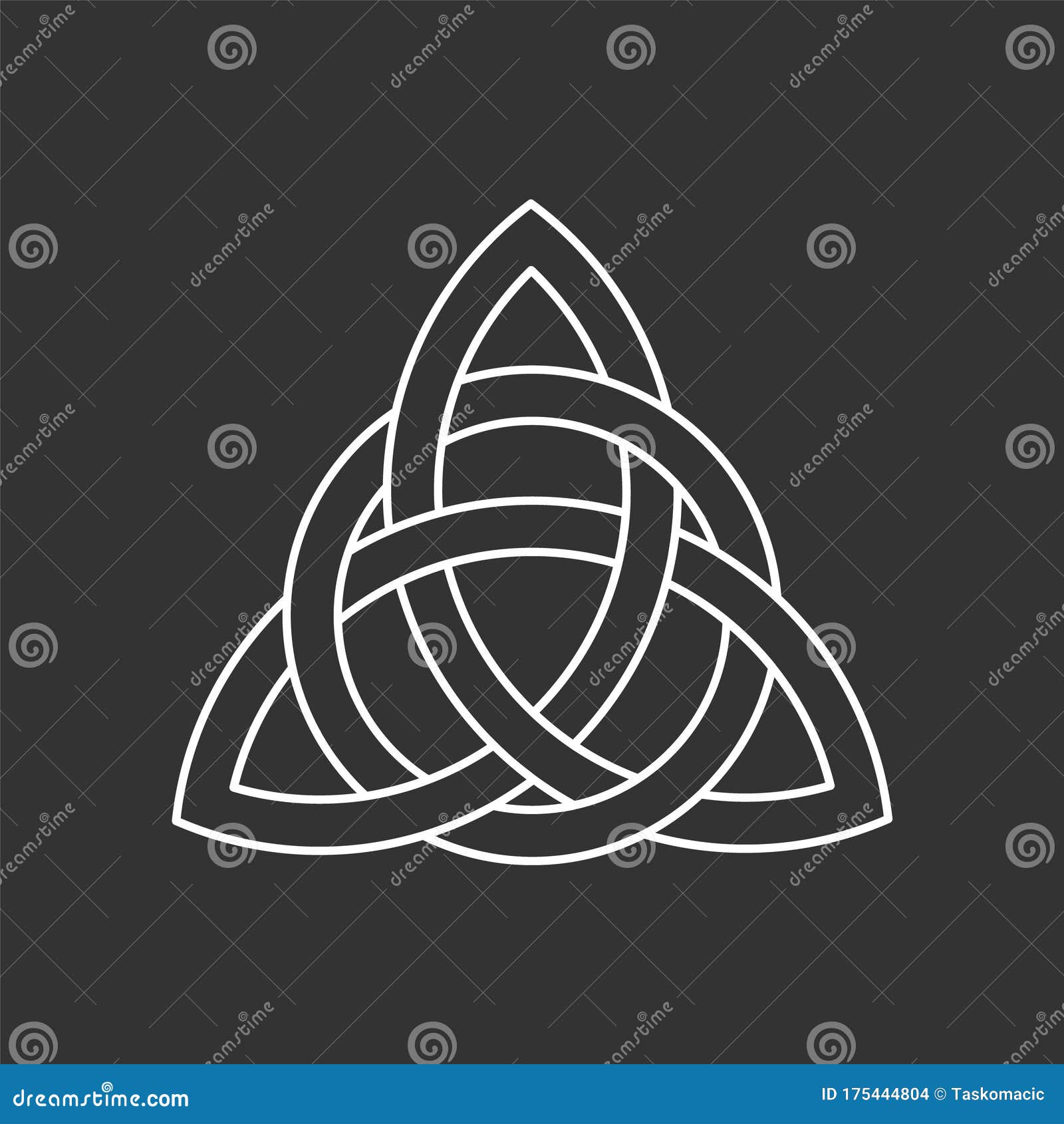 Celtic Trinity Knot Outline