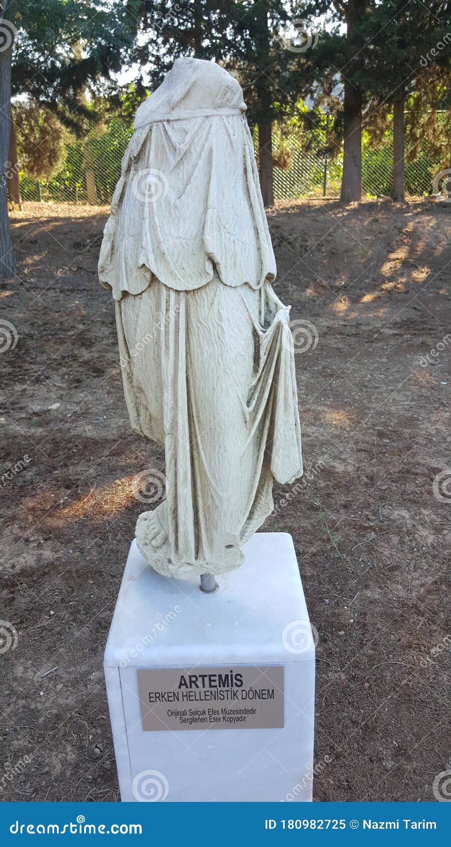 ancient prophecy center, the temple of apollo, artemis statue