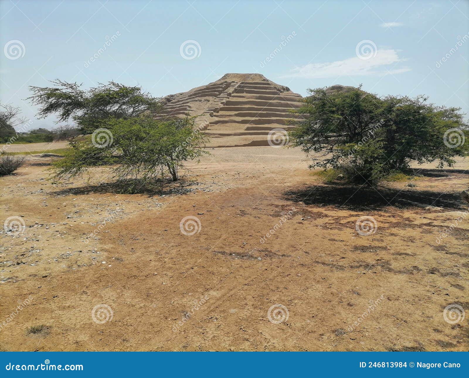 ancient pyramid of chan chan in la libertad, peru.