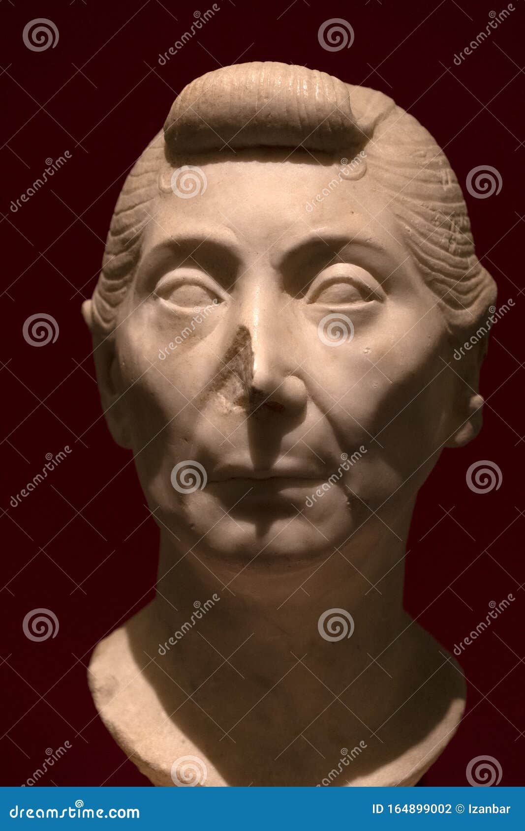 Ancient Roman Head Marble Sculpture Editorial Photography Image of