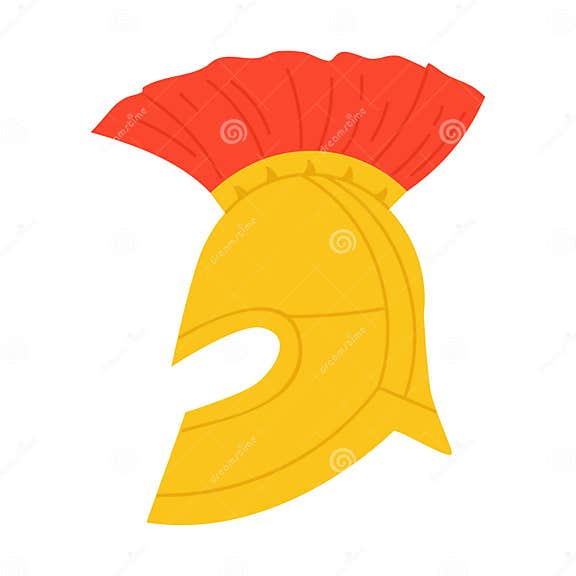 Ancient Roman Soldier Helmet Stock Vector - Illustration of greece