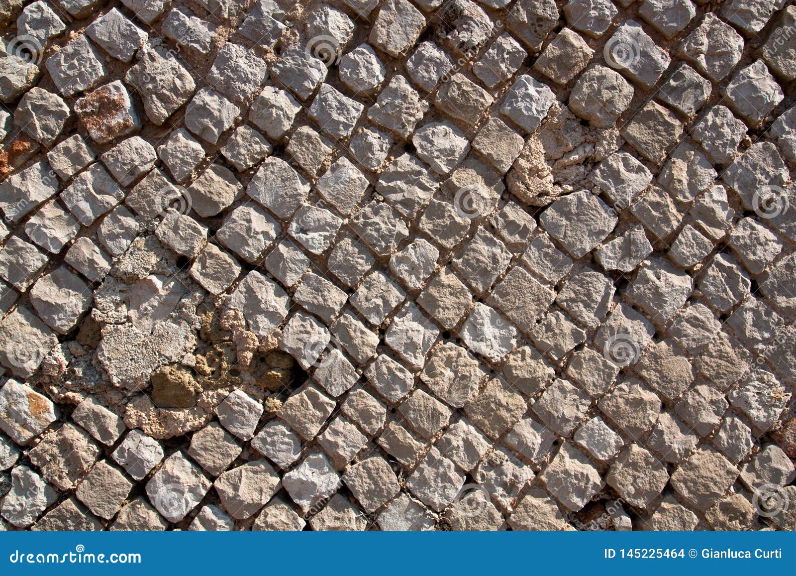 ancient roman wall detail, the so called opus reticulatum