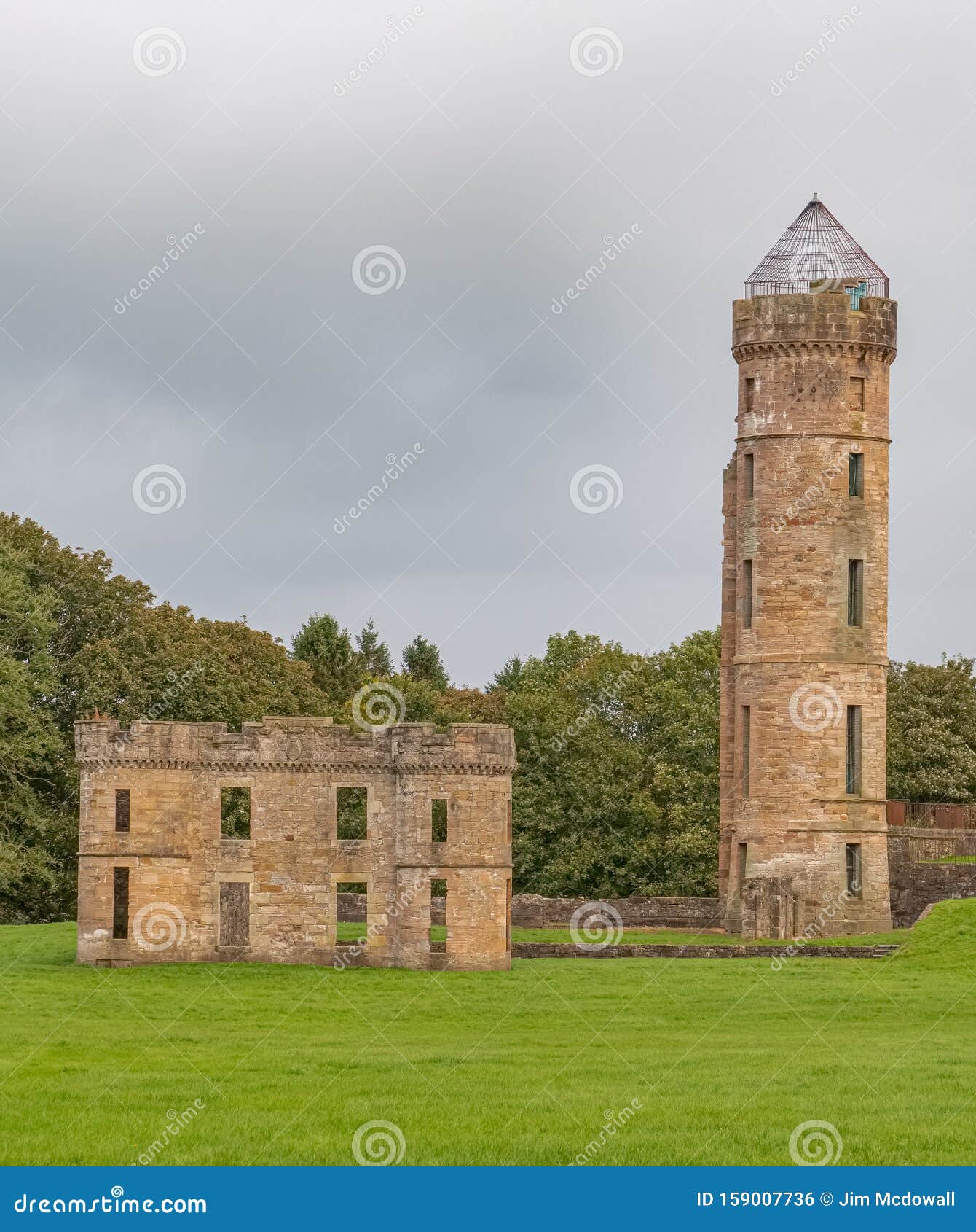 Ancient Ruins of Eglinton Castle Irvine Scotland Stock Photo Image of