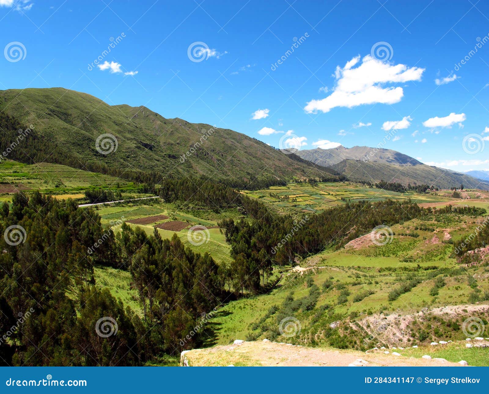 Ancient Ruins of Fortress in Cusco, Inca Empire, Peru Stock Image ...