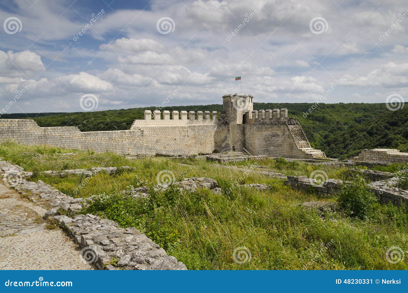 Ancient Ruins of a Medieval Fortress Close To the Town of Shumen ...