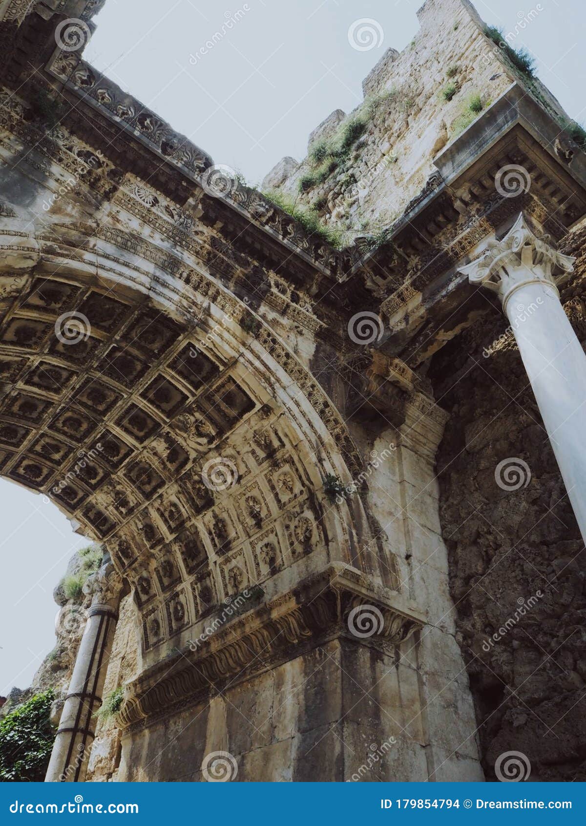 ancient ruins in center of antalia