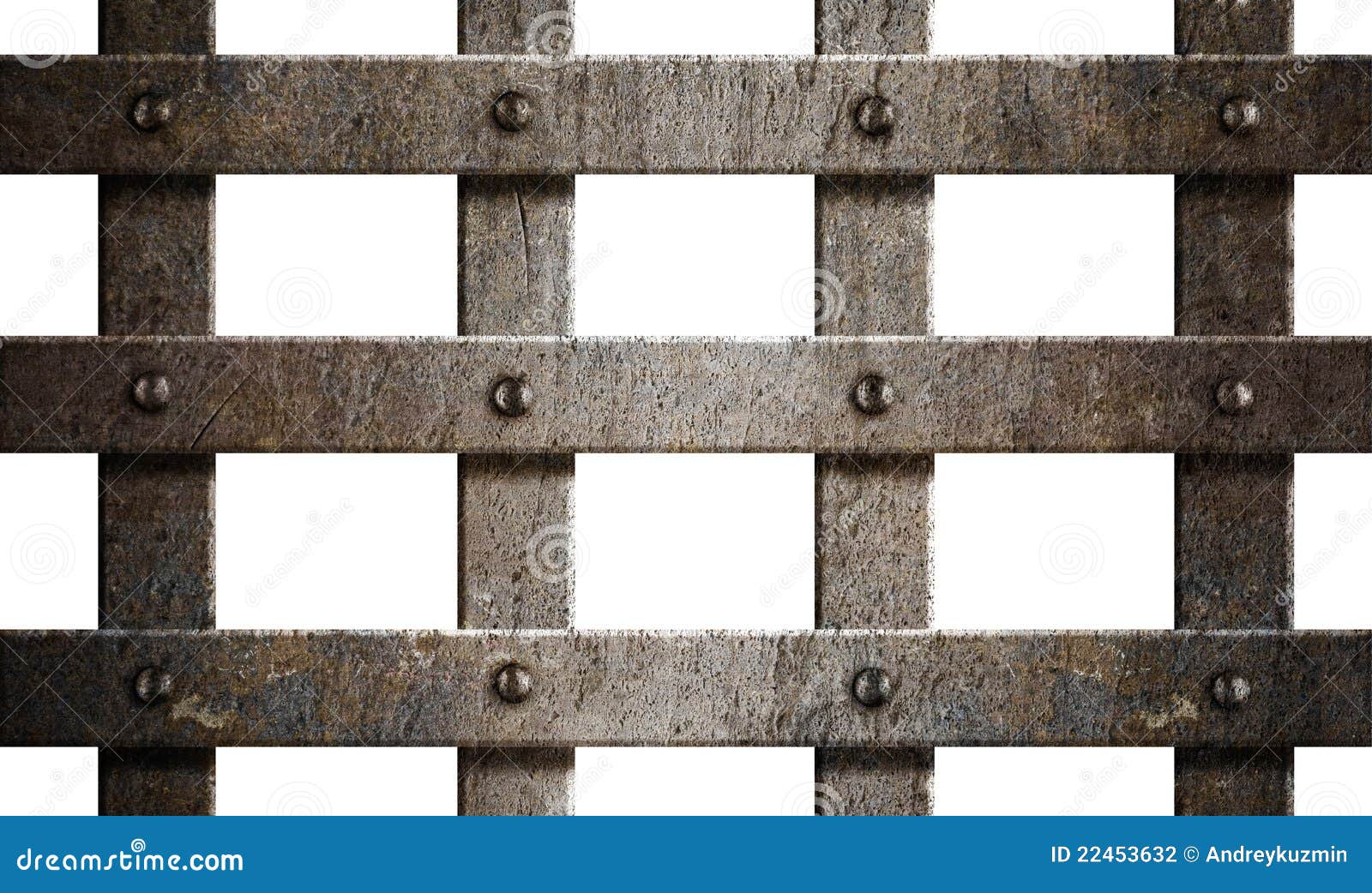 Ancient Rusty Grunge Metal Bars Isolated Stock Photo Image of