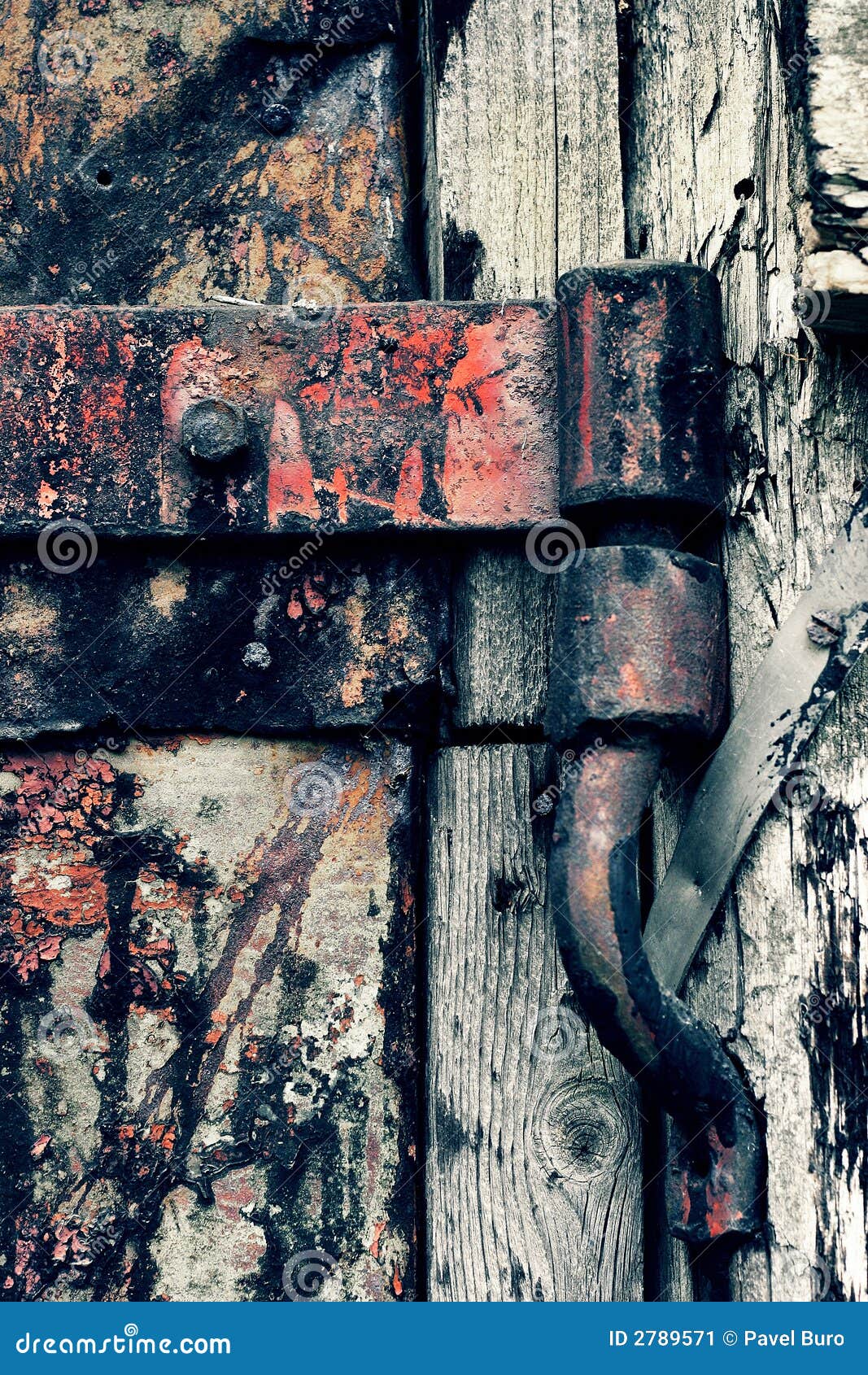 An Ancient Rusty Hinged Door Picture. Image 2789571