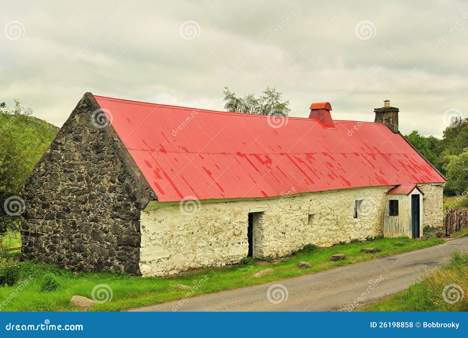 Ancient Scottish Longhouse Killin Stock Photo Image Of Historic