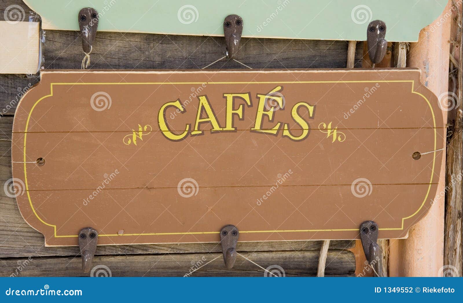 Ancient Sign of a French Coffeehouse Stock Photo Image of coffee