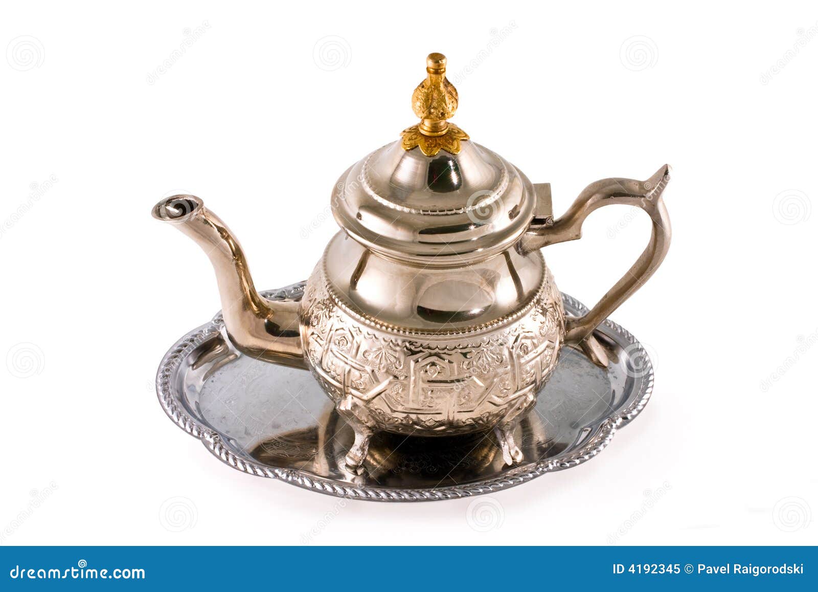 Antique brass teapot stock image. Image of traditional - 84177025