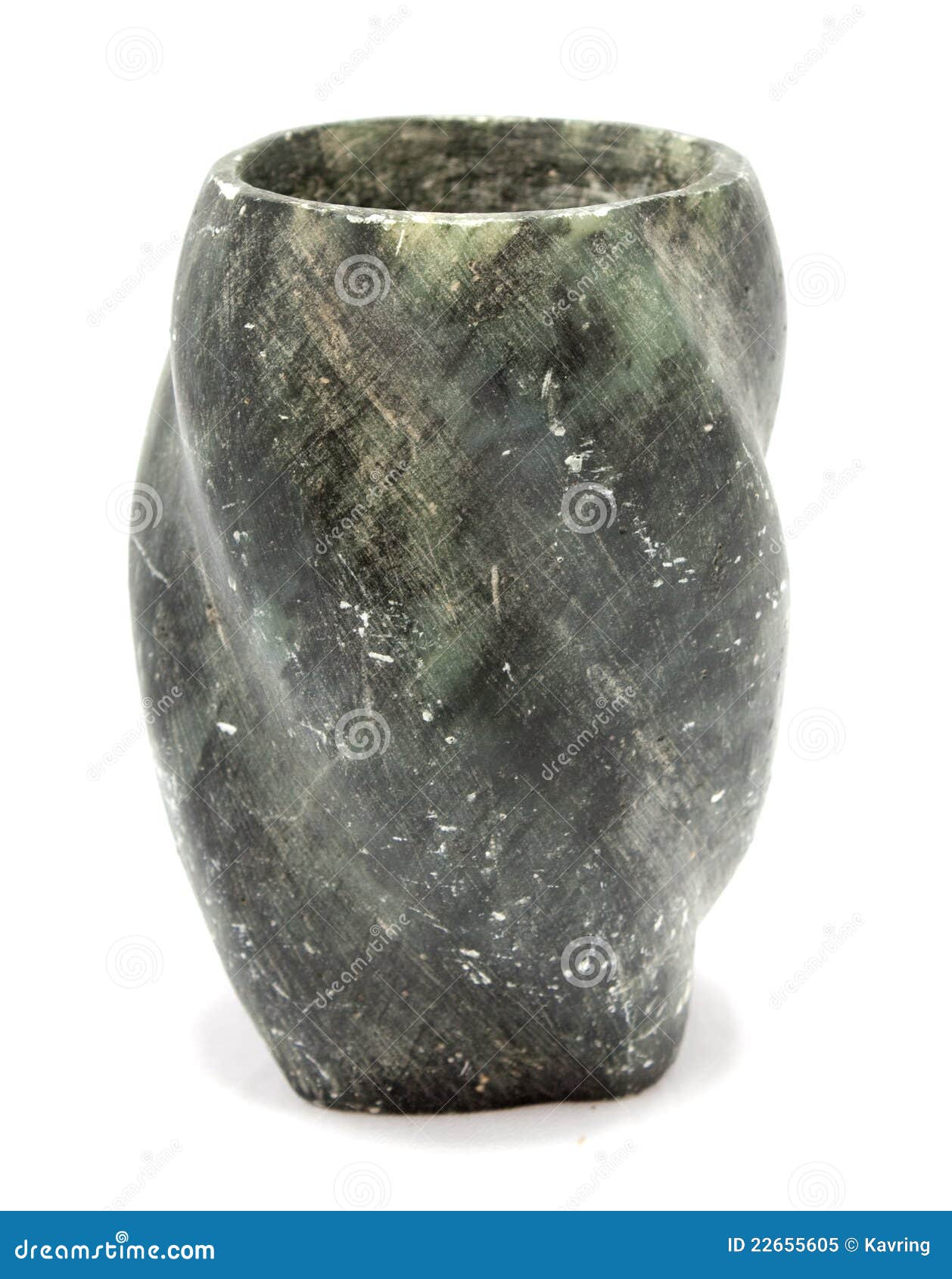 Ancient soapstone vase stock image. Image of handicraft 22655605