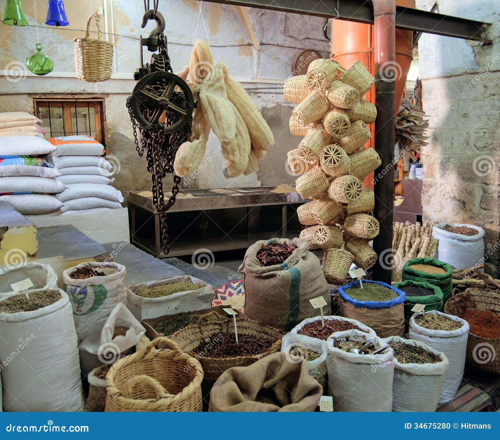 Ancient Spices Shop in Nazareth Stock Photo Image of aromatic, israel