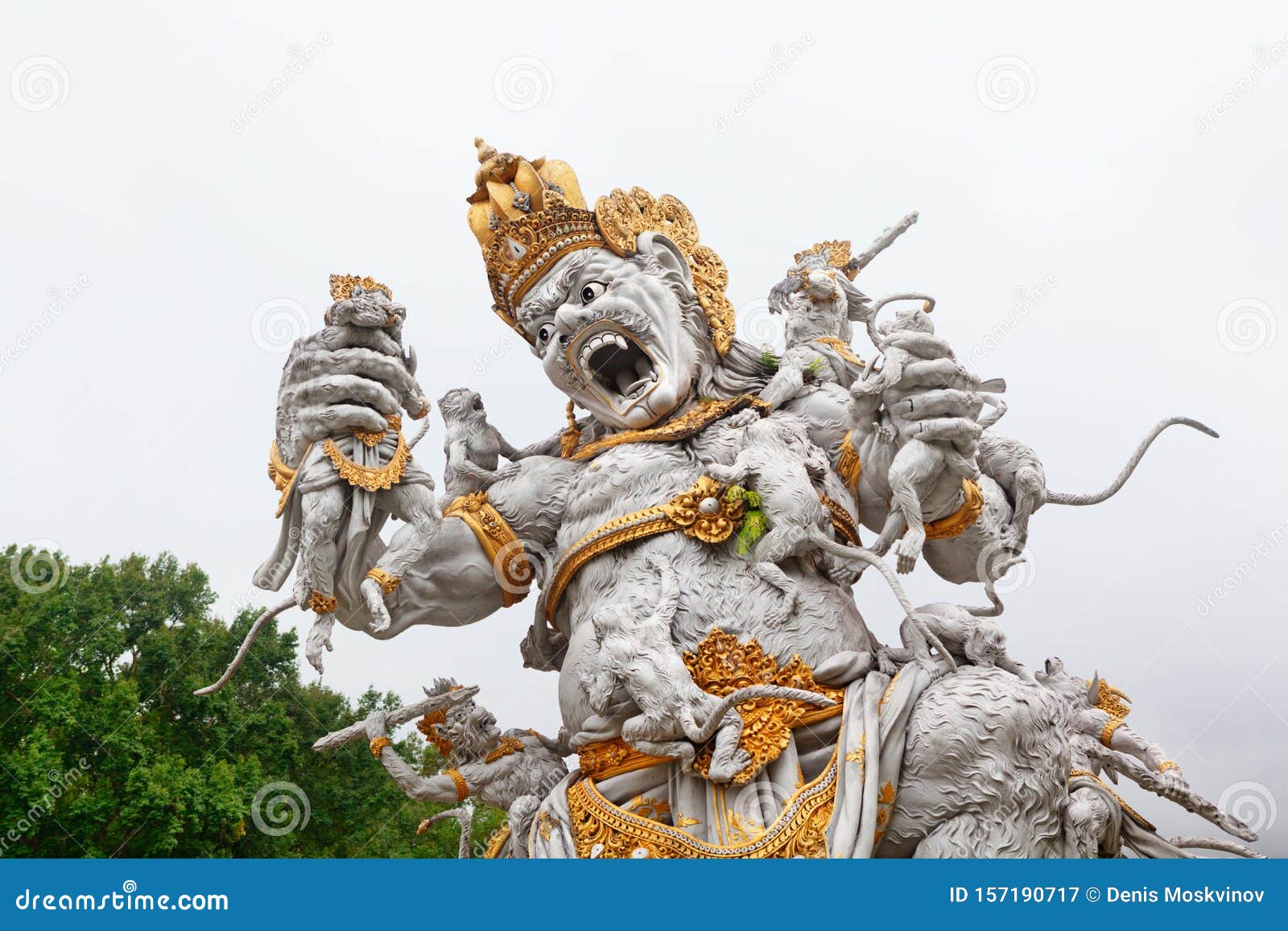 Ancient Statue of Kumbhakarna in Bedugul Botanical Garden, Bali, Indonesia  Stock Image - Image of kumbakarna, epic: 157190717