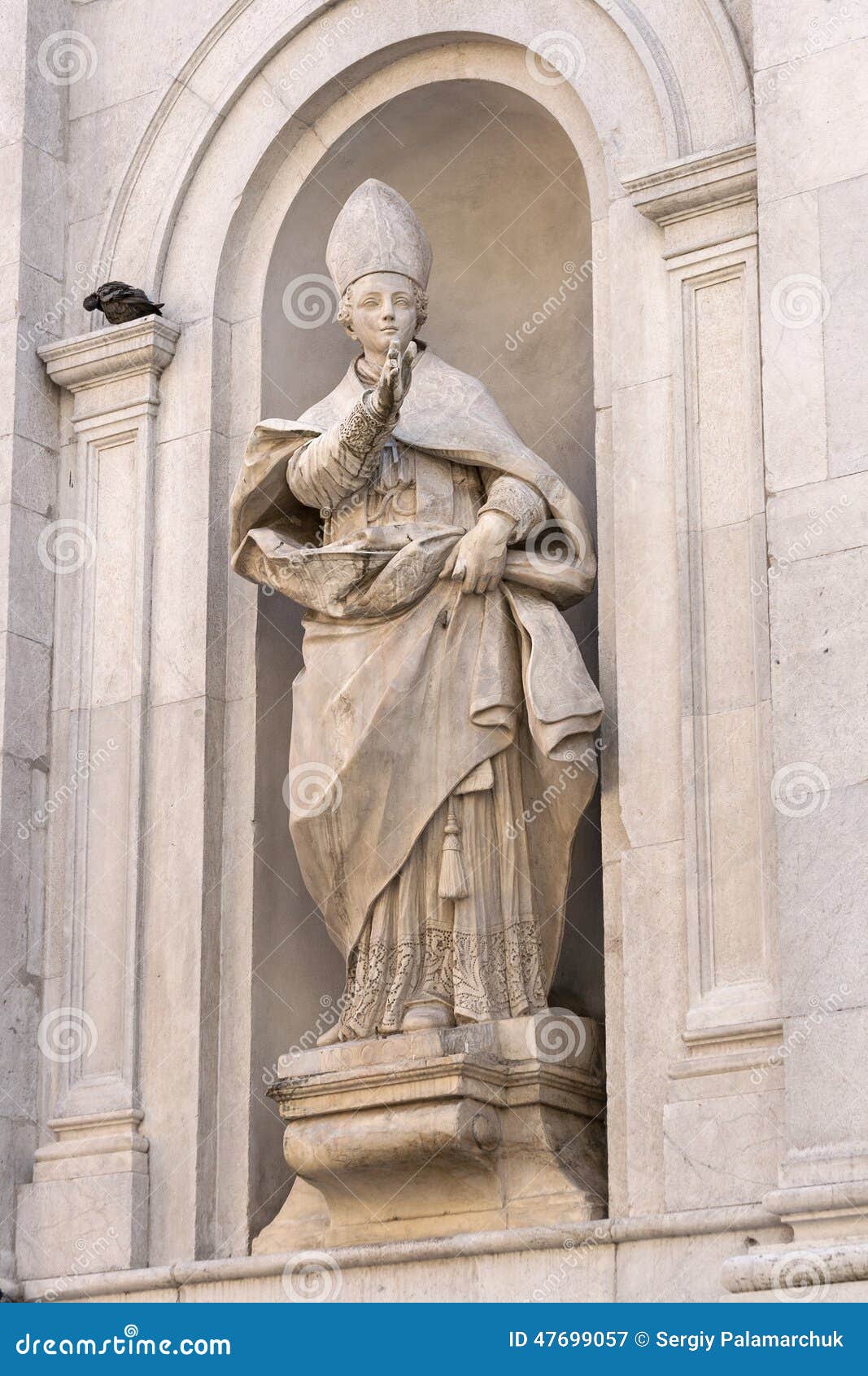 Ancient Statue in Lucca, Italy Stock Image Image of woman, christian