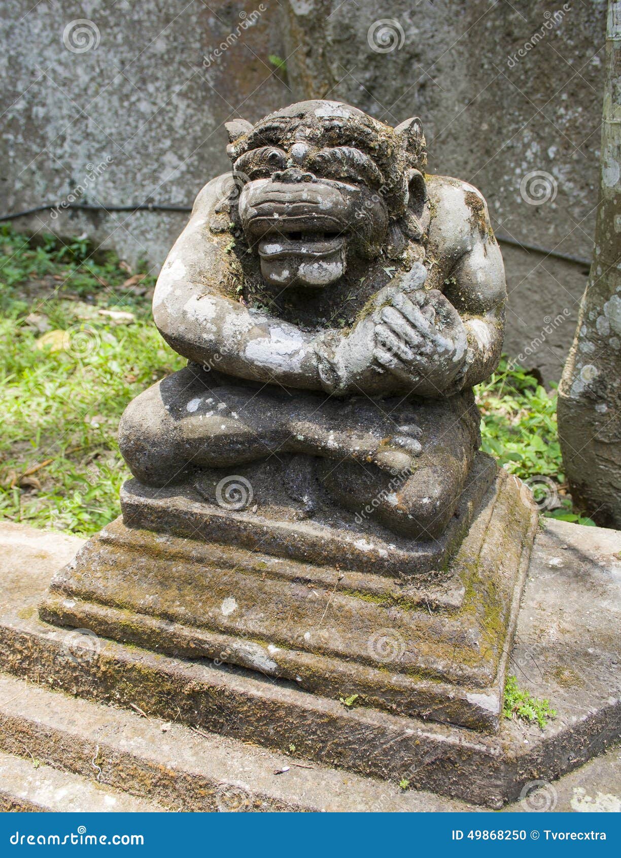 Ancient Stone Sculpture in the Balinese Temple. Stock Photo - Image of ...