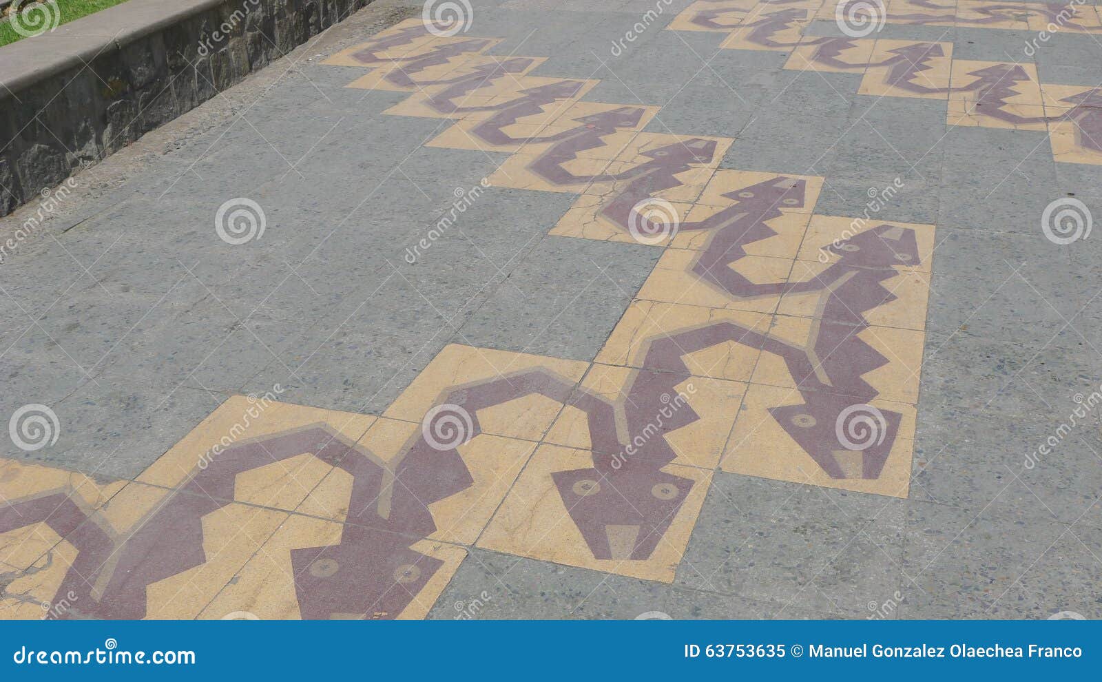 ancient style figures in a pedestrian way in ancon
