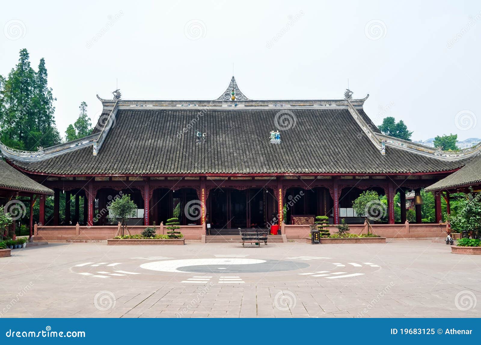 ancient taoist temple of chengdu, sichuan, china