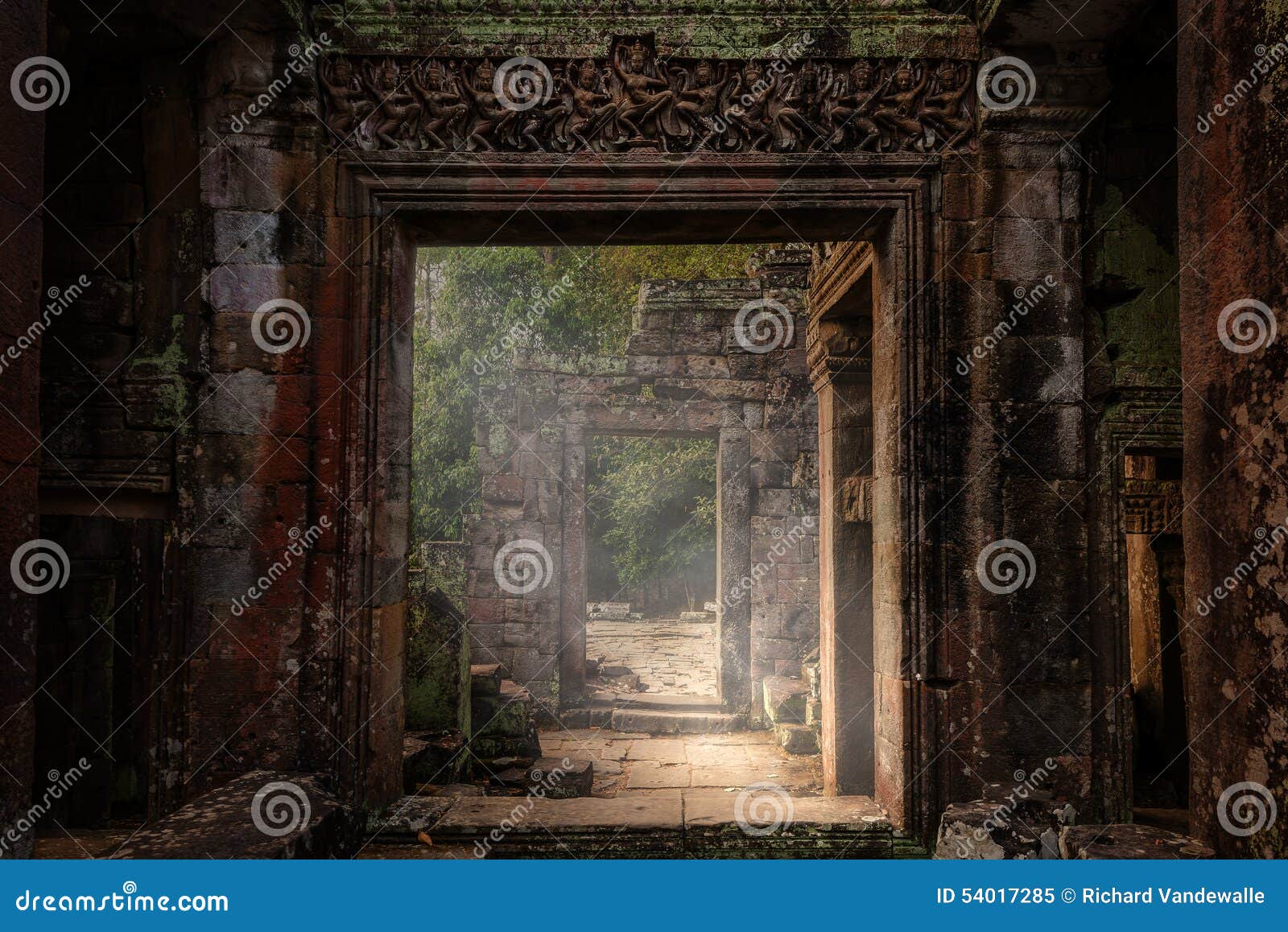 ancient temple ruins of pre khan, cambodia