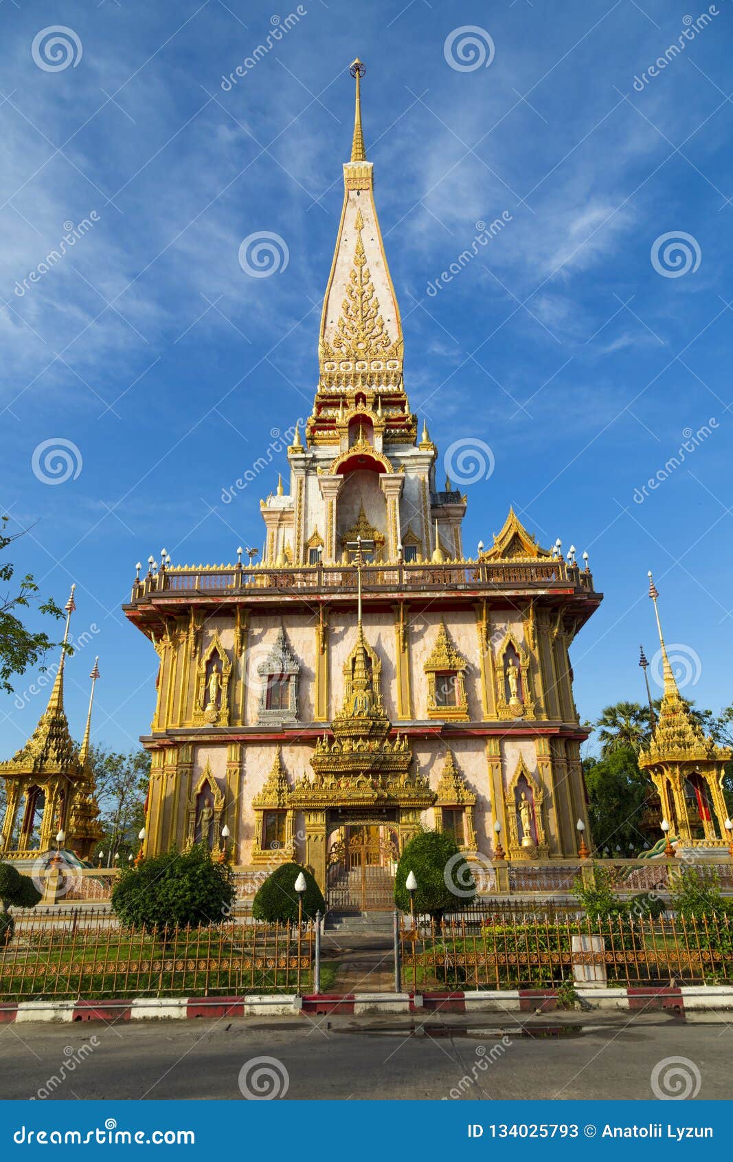 Temple Wat Chalong Phuket Thailand Stock Image Image Of