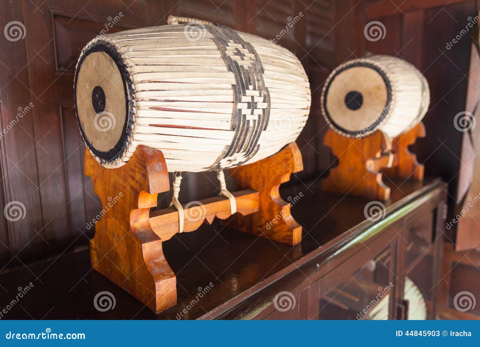 Ancient Thai Drum stock image. Image of entertainment 44845903