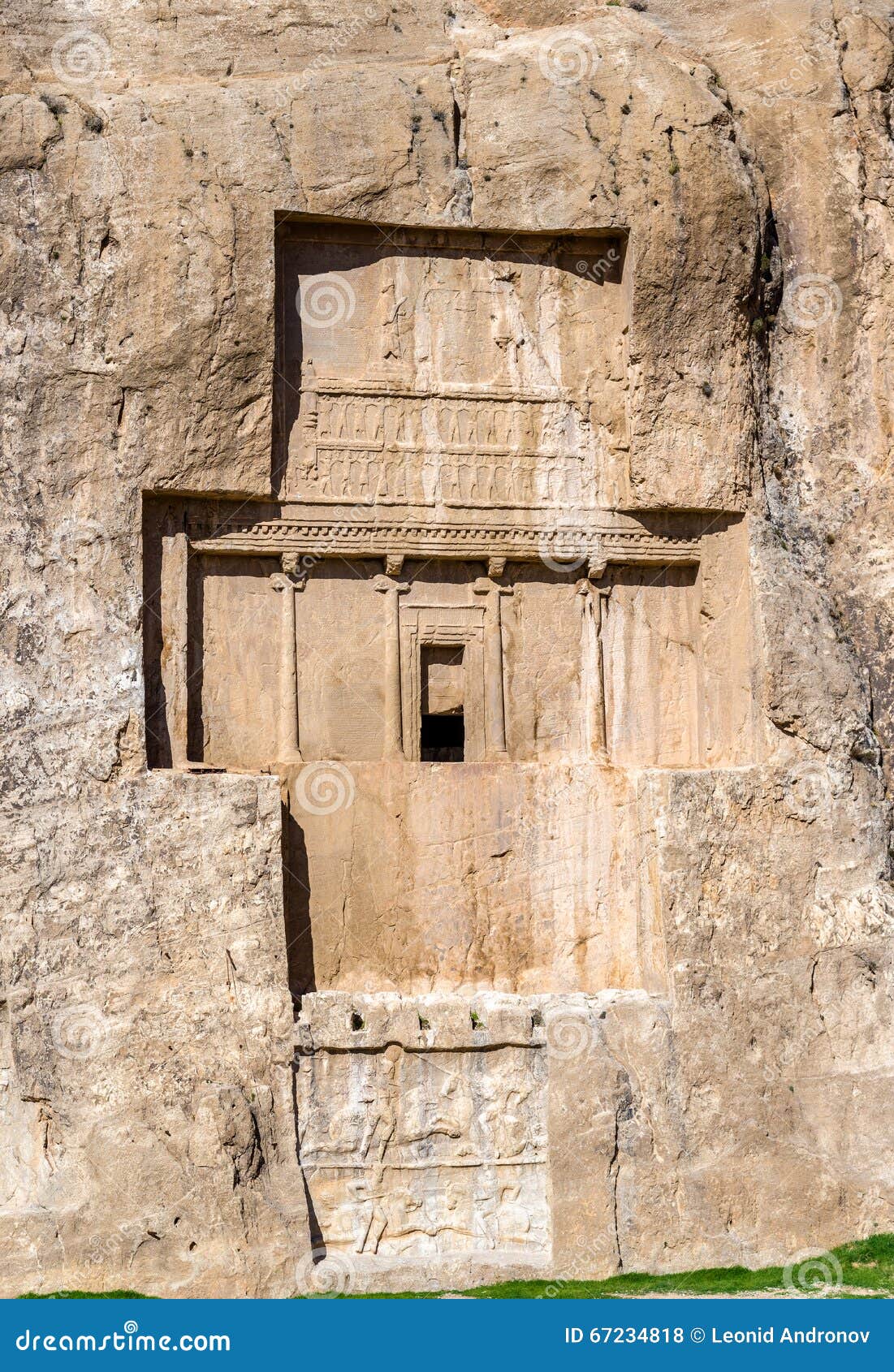 ancient tombs of achaemenid kings at naqsh-e rustam in iran