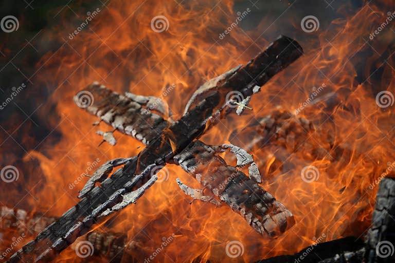 Ancient Traditions of Burning Bonfires in Cemeteries, when Old Crosses ...