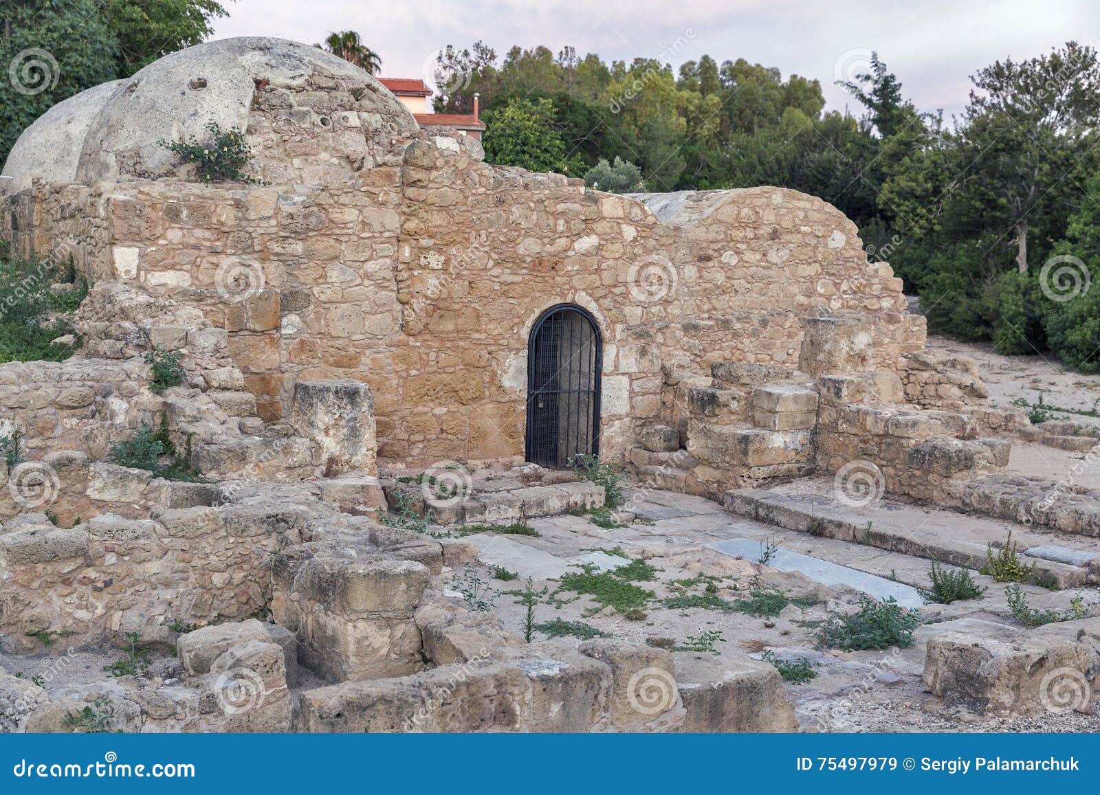 Ancient Turkish Baths in Paphos Stock Image Image of dome, cyprus