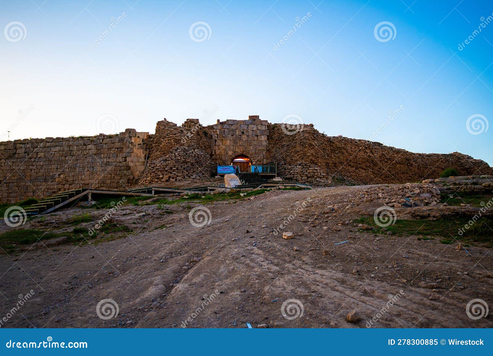 ancient village in ruins in takht-e soleyman, west azerbaijan province, iran