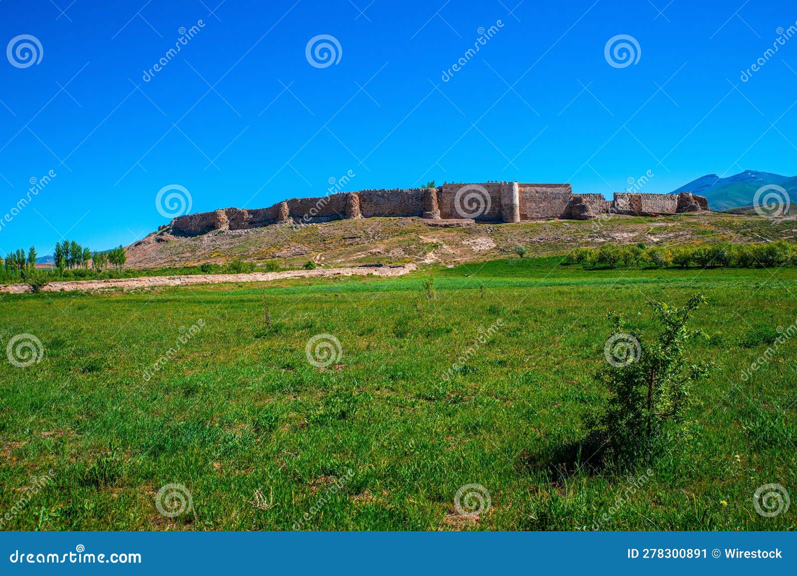 ancient village in ruins in takht-e soleyman, west azerbaijan province, iran