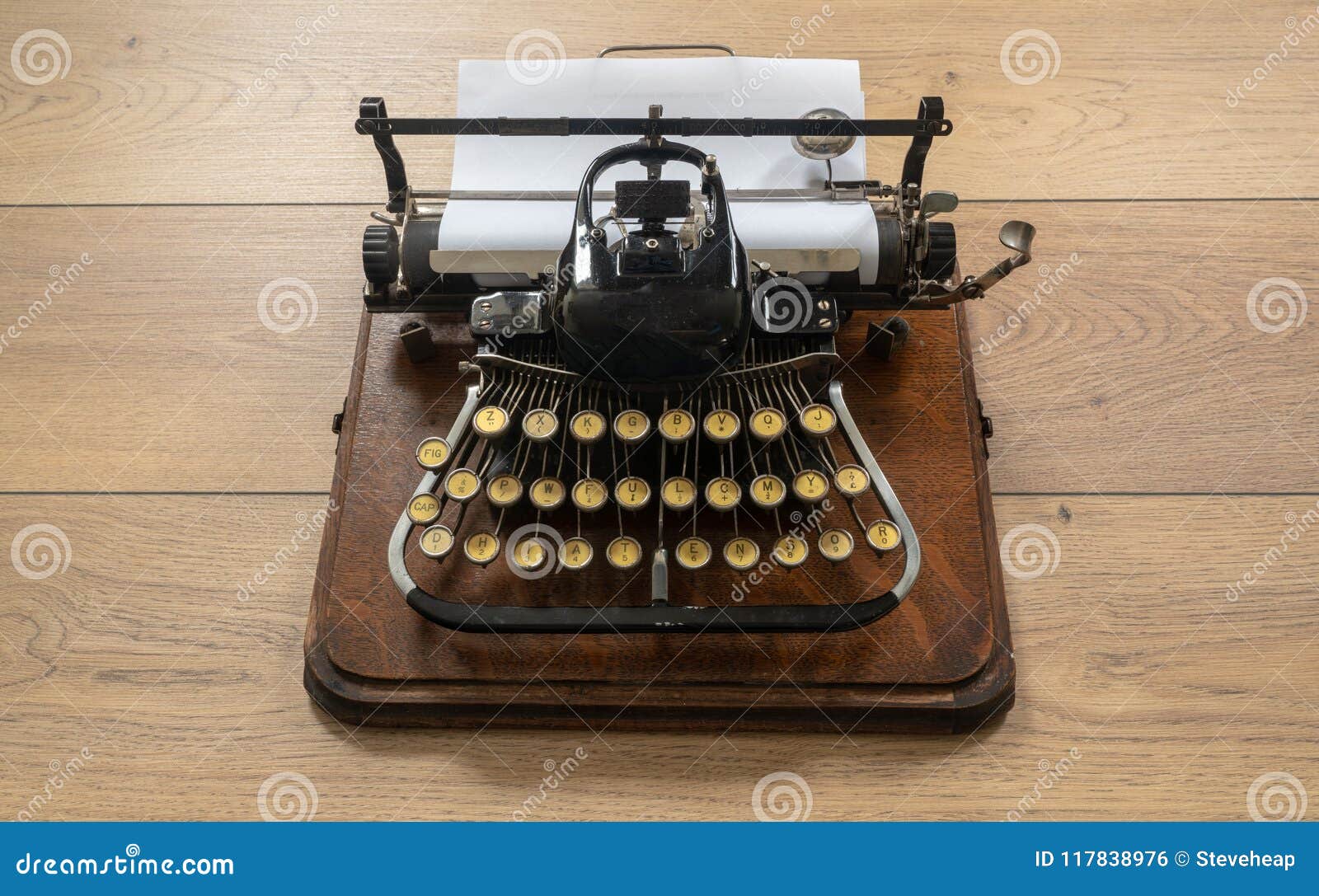 Ancient Vintage Portable Typewriter With Non Qwerty Keyboard