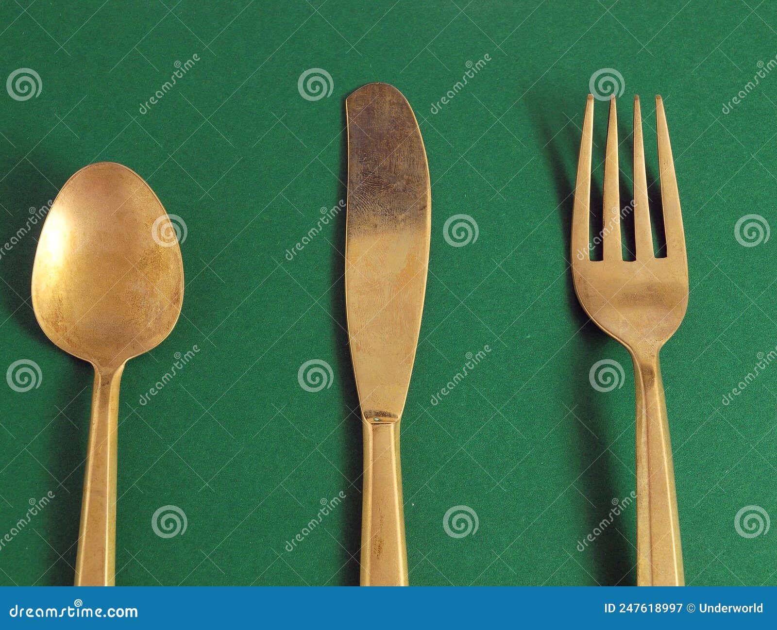 Vintage Silver Flatware stock image. Image of retro 247618997