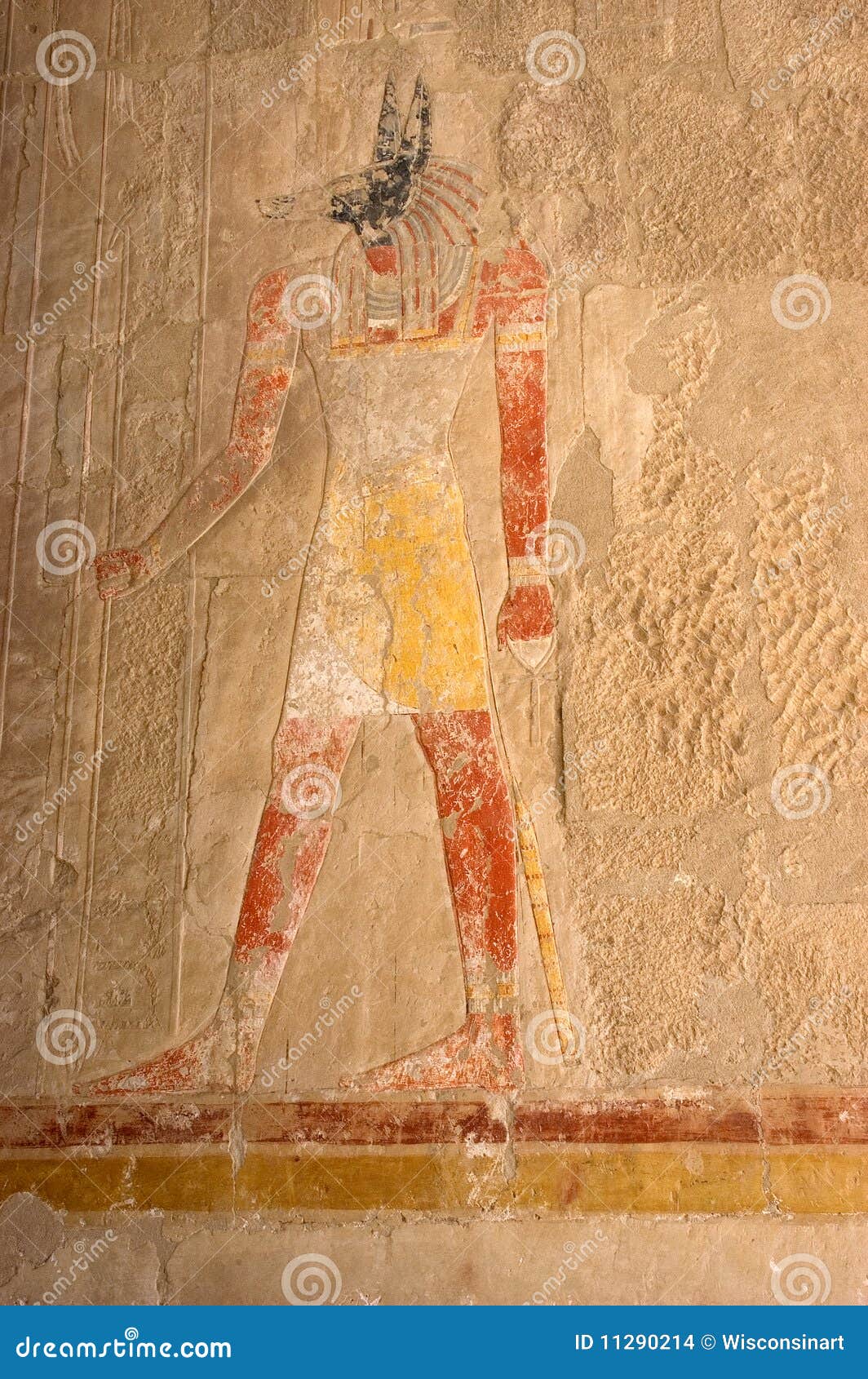 Egypt Hieroglyphic Painting on Wall Stock Photo Image of