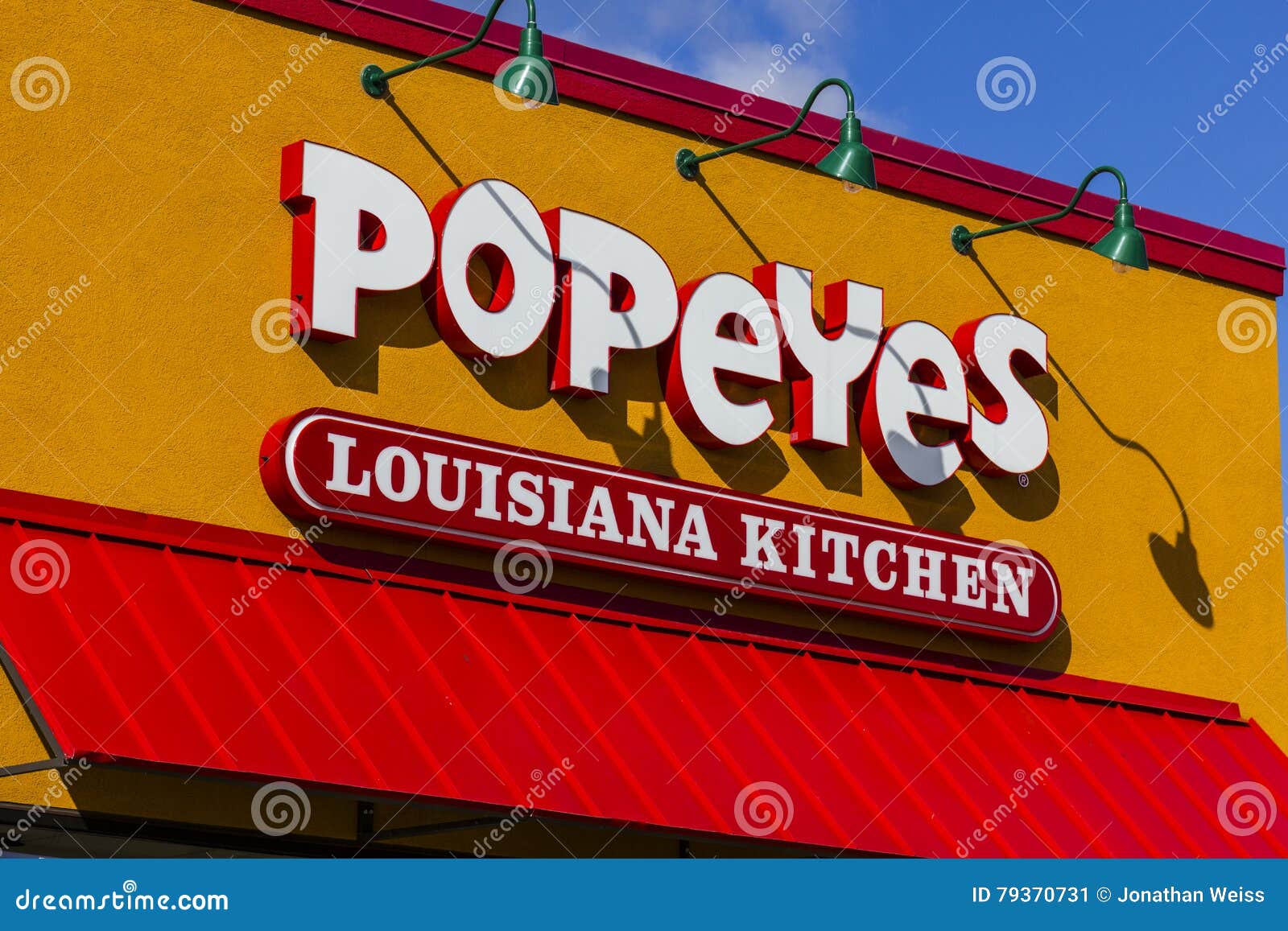 Anderson Circa October 2016 Popeyes Louisiana Kitchen Fast Food