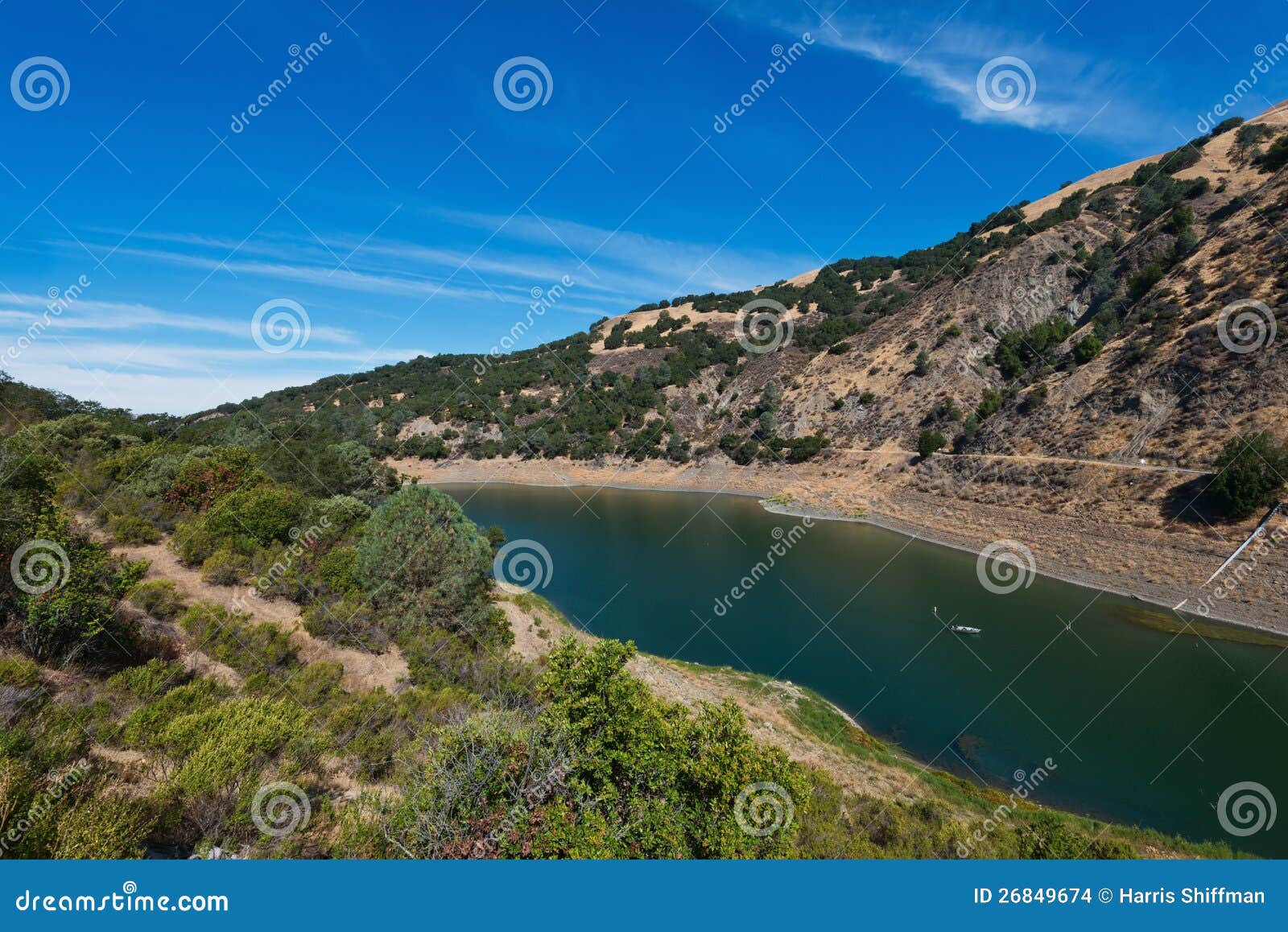 Anderson Lake stock photo. Image of anderson, bushes 26849674