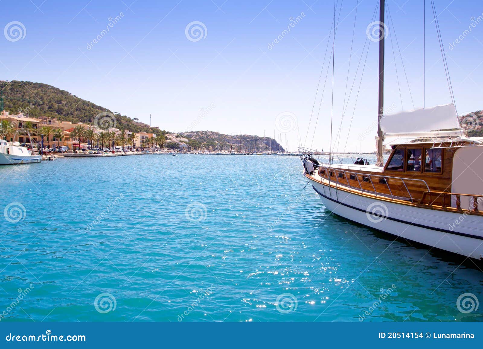 andratx port marina in mallorca balearic islands