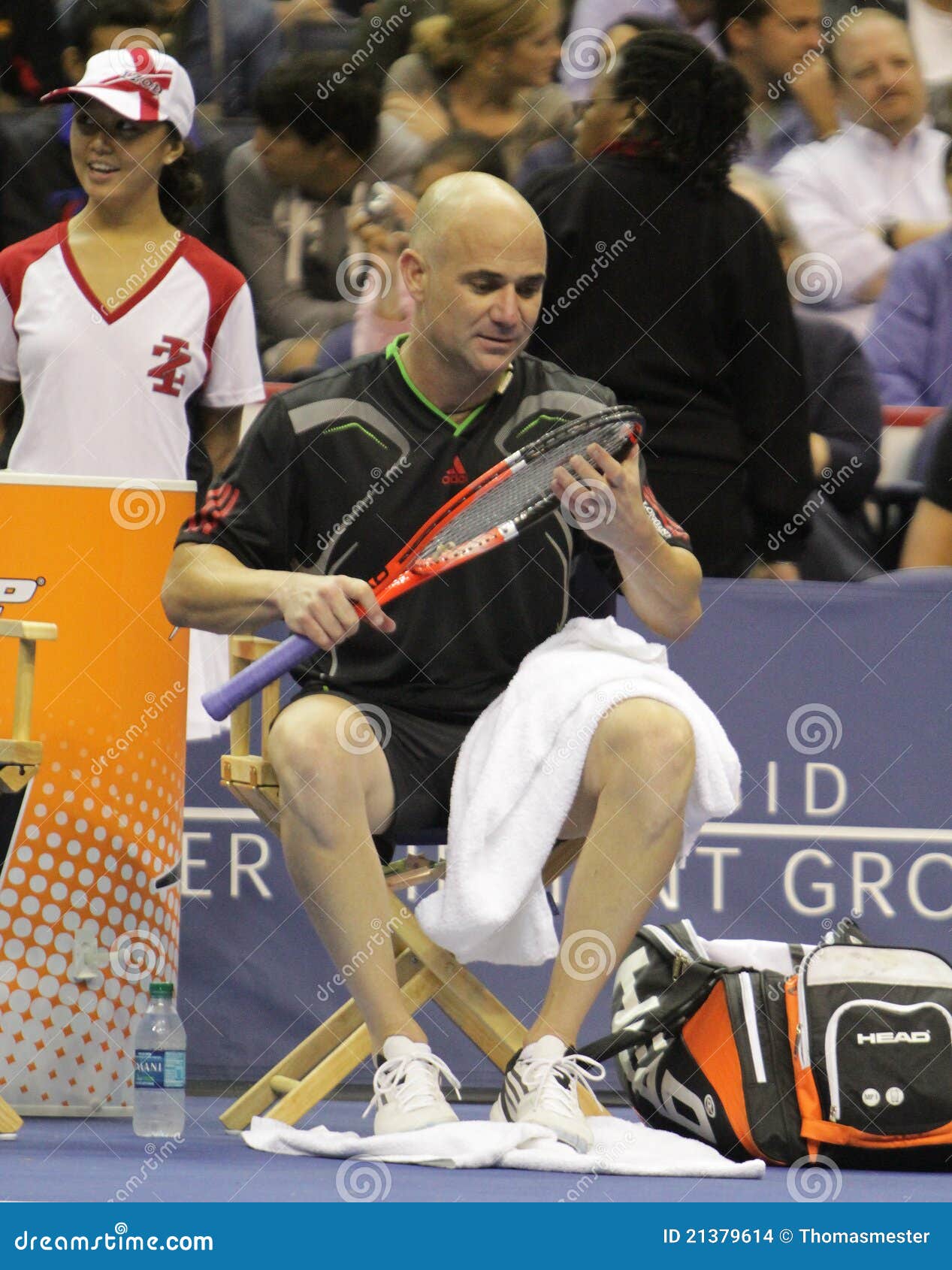 Andre Agassi - Tennis Legends on the Court 2011 Editorial Stock Image