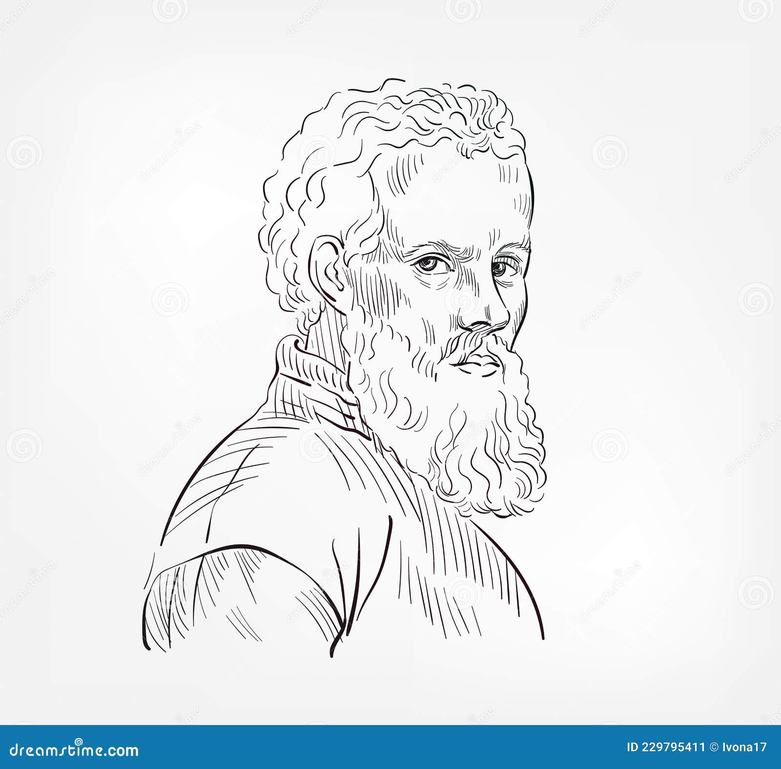 Andreas Vesalius Belgium Famous Physician Medical Scientist Vector ...