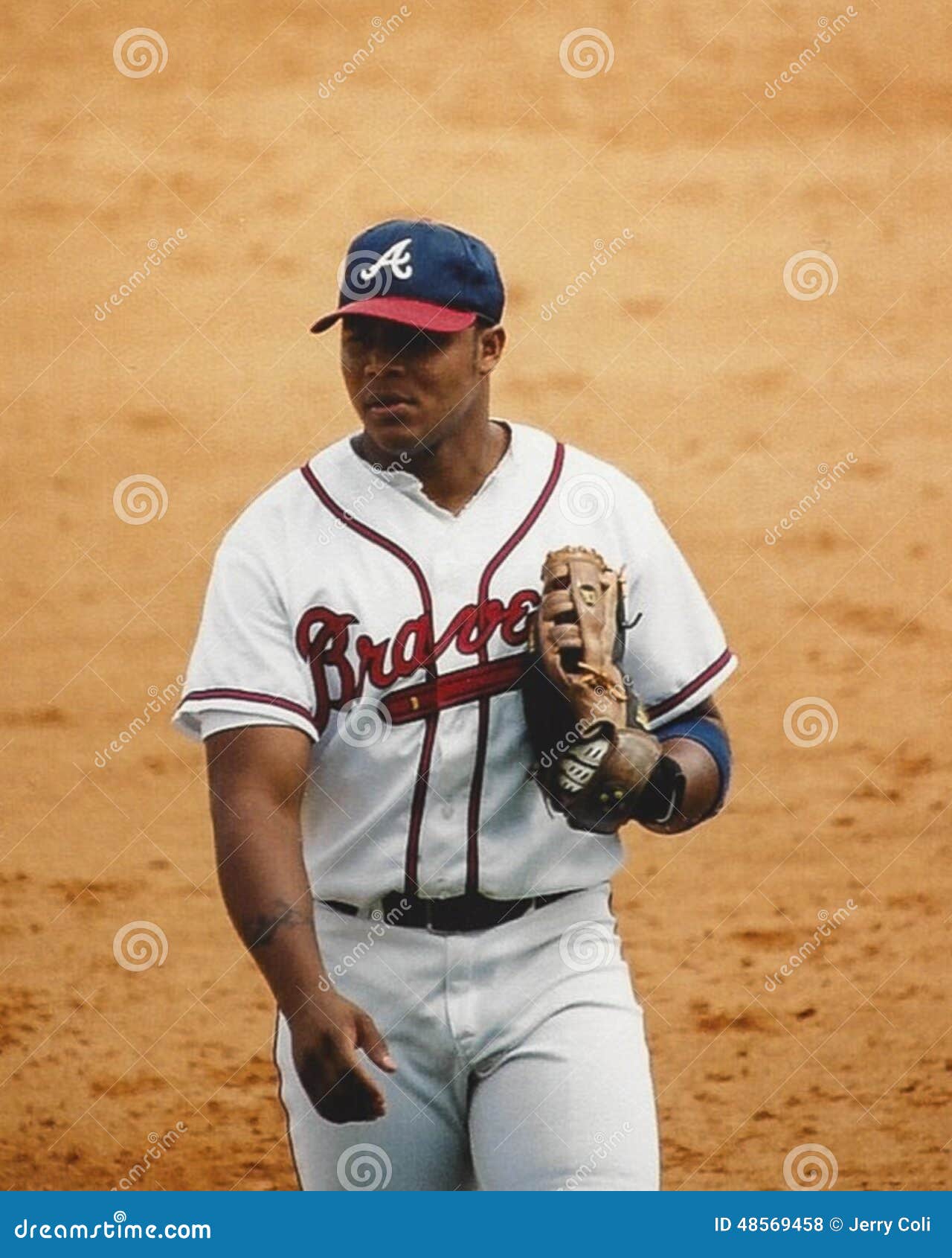 Andruw Jones, Atlanta Braves Outfielder. Editorial Stock Photo - Image of  negative, jones: 48569458