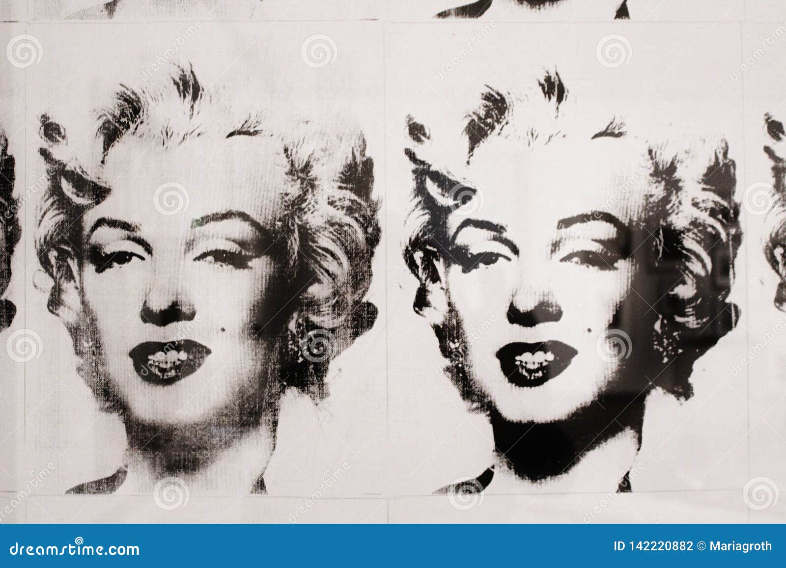 Hårdhed Låne Kor Andy Warhol, Marilyn Monroe in Bianco E Nero, Moderna Museet Fotografia  Editoriale - Immagine di caselle, grafico: 142220882