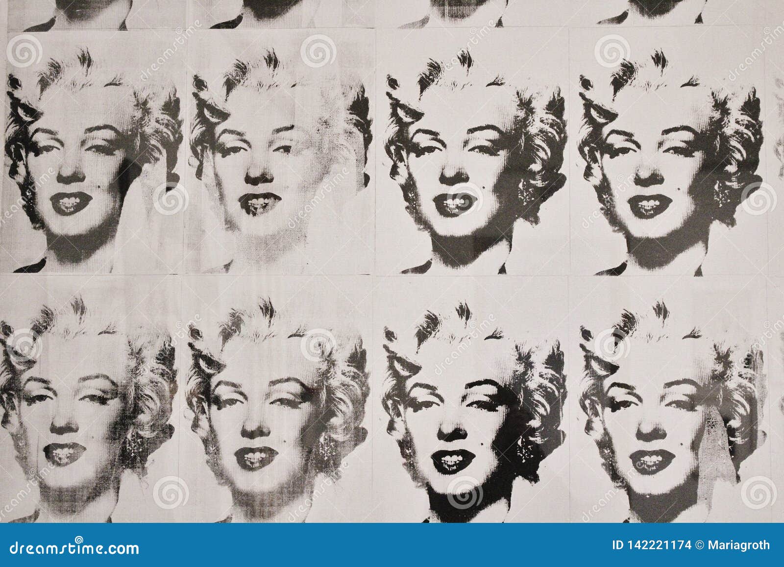 Teknologi Biprodukt mosaik Andy Warhol, Marilyn Monroe in Black and White, Moderna Museet Editorial  Stock Image - Image of beauty, gallery: 142221174