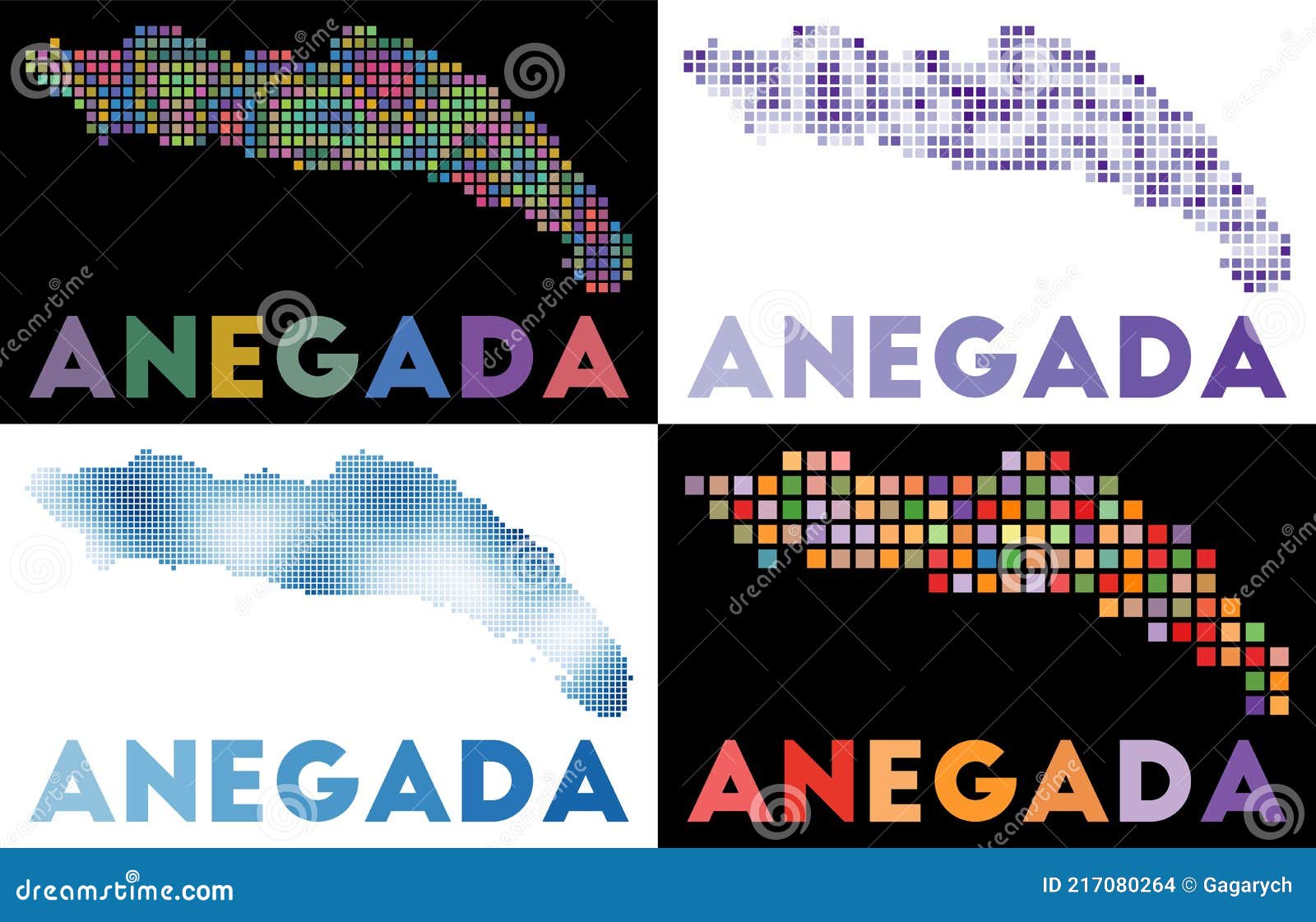 Anegada map. stock vector. Illustration of road, graphic 217080264