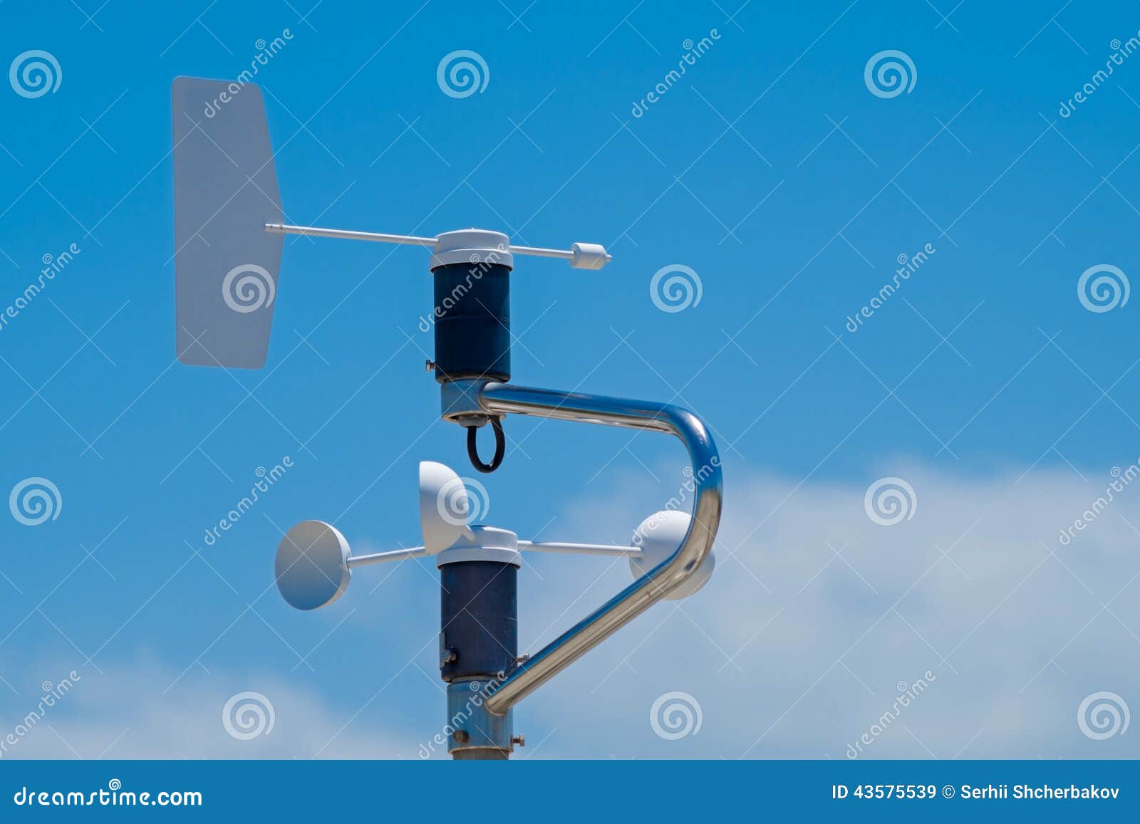 Anemometer, Blue Sky As Background Stock Image Image of nature, vane