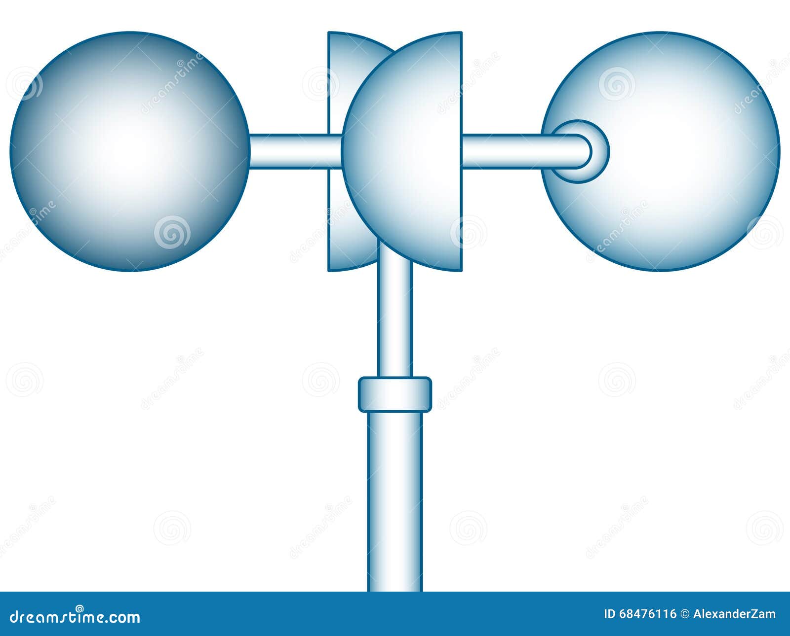 Anemometer stock vector. Illustration of measurement 68476116
