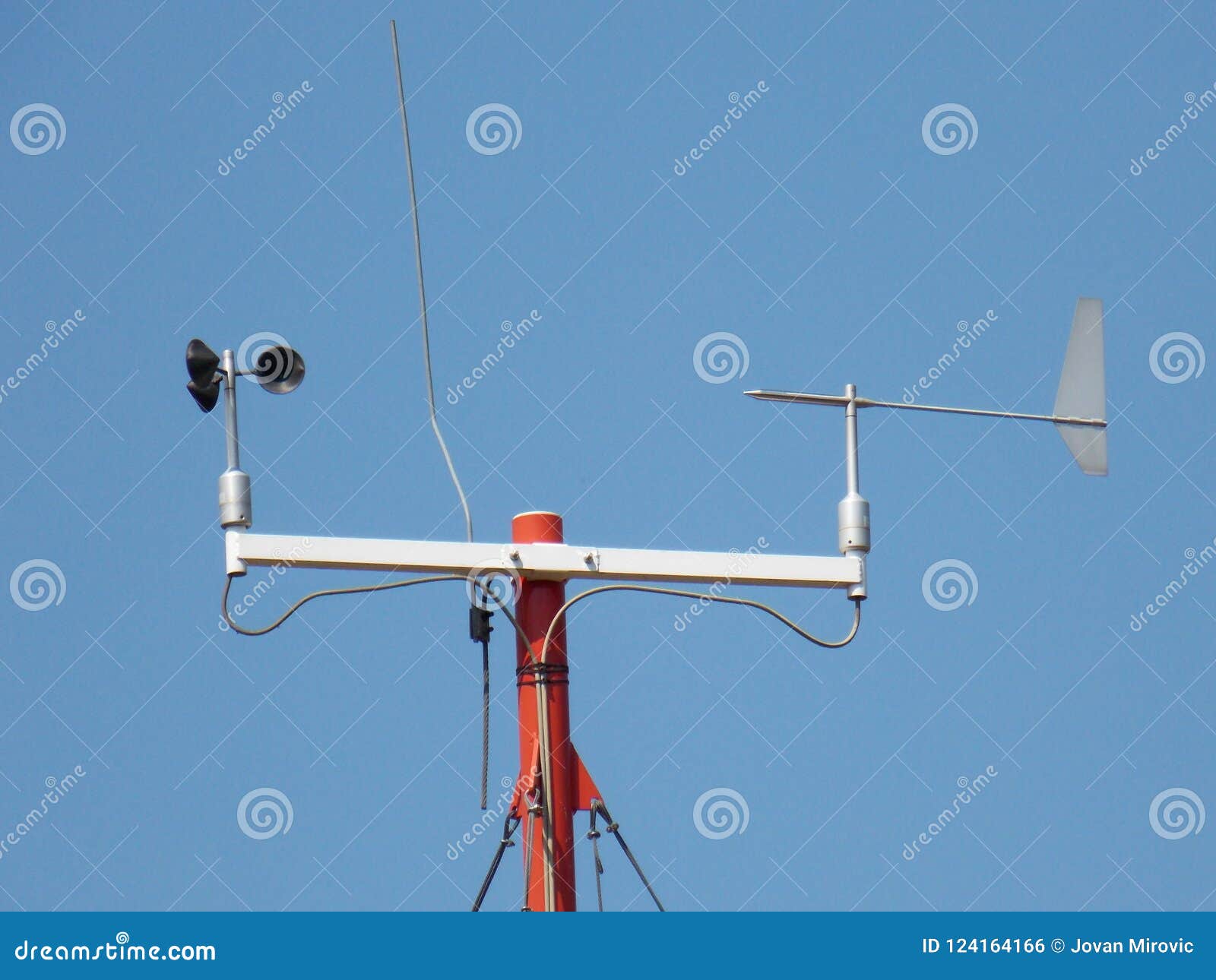 Anemometro - Dispositivo Utilizzato Per La Misurazione Della Velocità Di  Vento Fotografia Stock - Immagine di dispositivo, misurazione: 124164166
