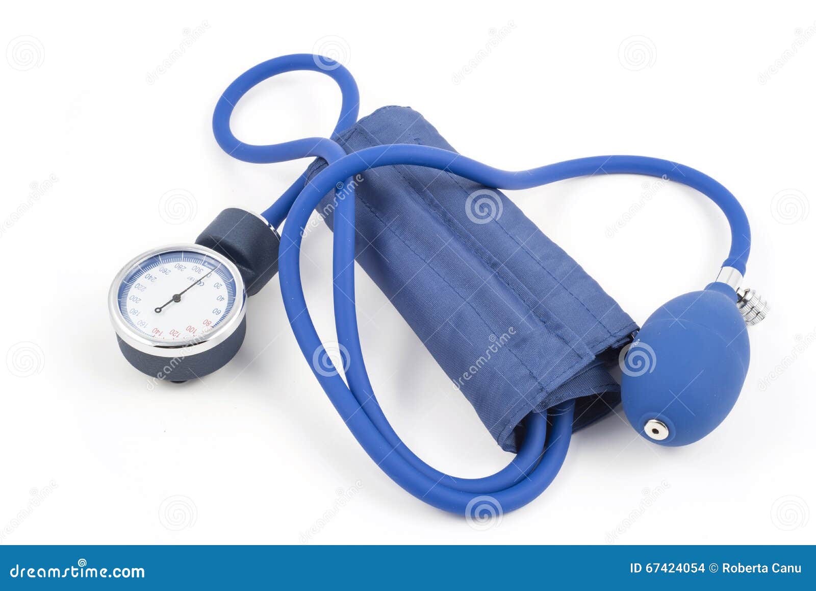 Aneroid Sphygmomanometer Dial With Normal Physiological Indicators Of